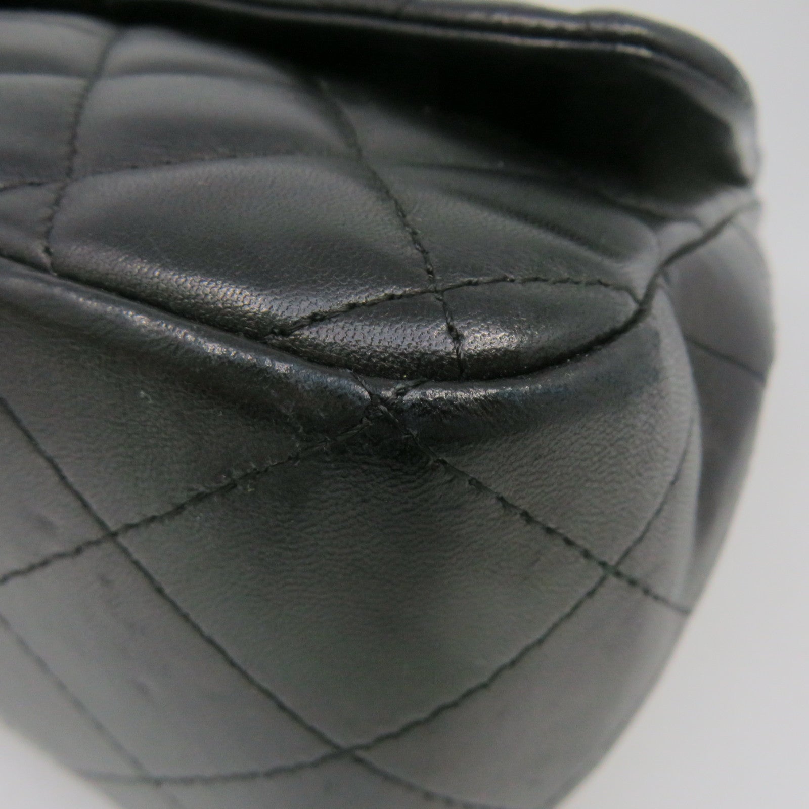CHANEL [Sharp Reduction Offer] Lingge Sheepskin Leather Chain Shoulder Silver Buckle Shoulder Bag Black