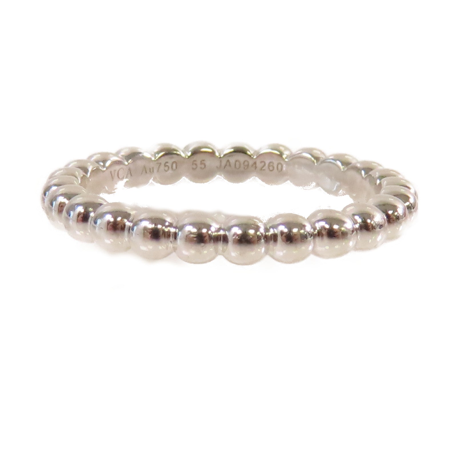 Van Cleef & Arpels 18K黃金Perlee Pearls Ring戒指#55/US#7