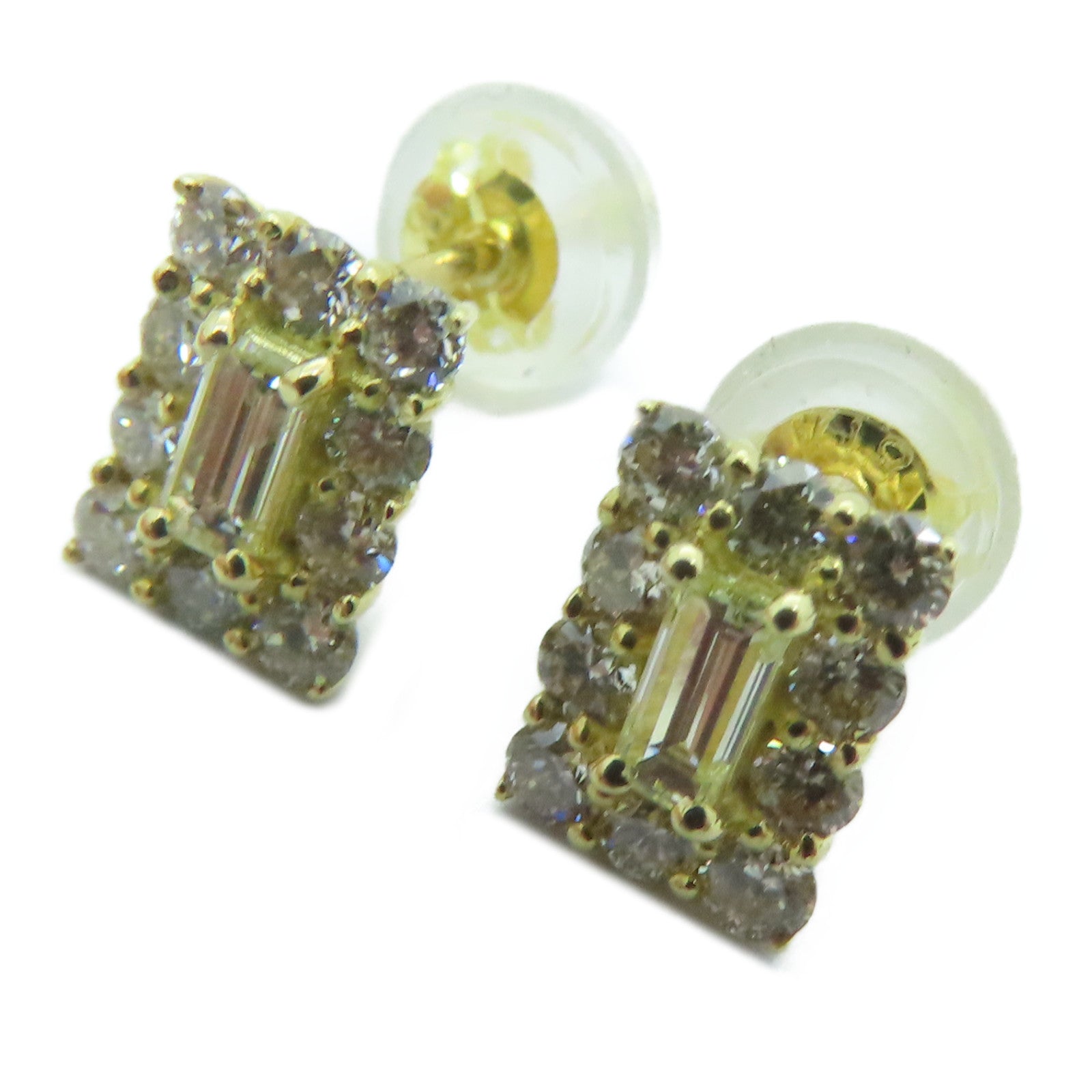 JEWELRY 18K黄金Earrings 0.54ct钻石耳环