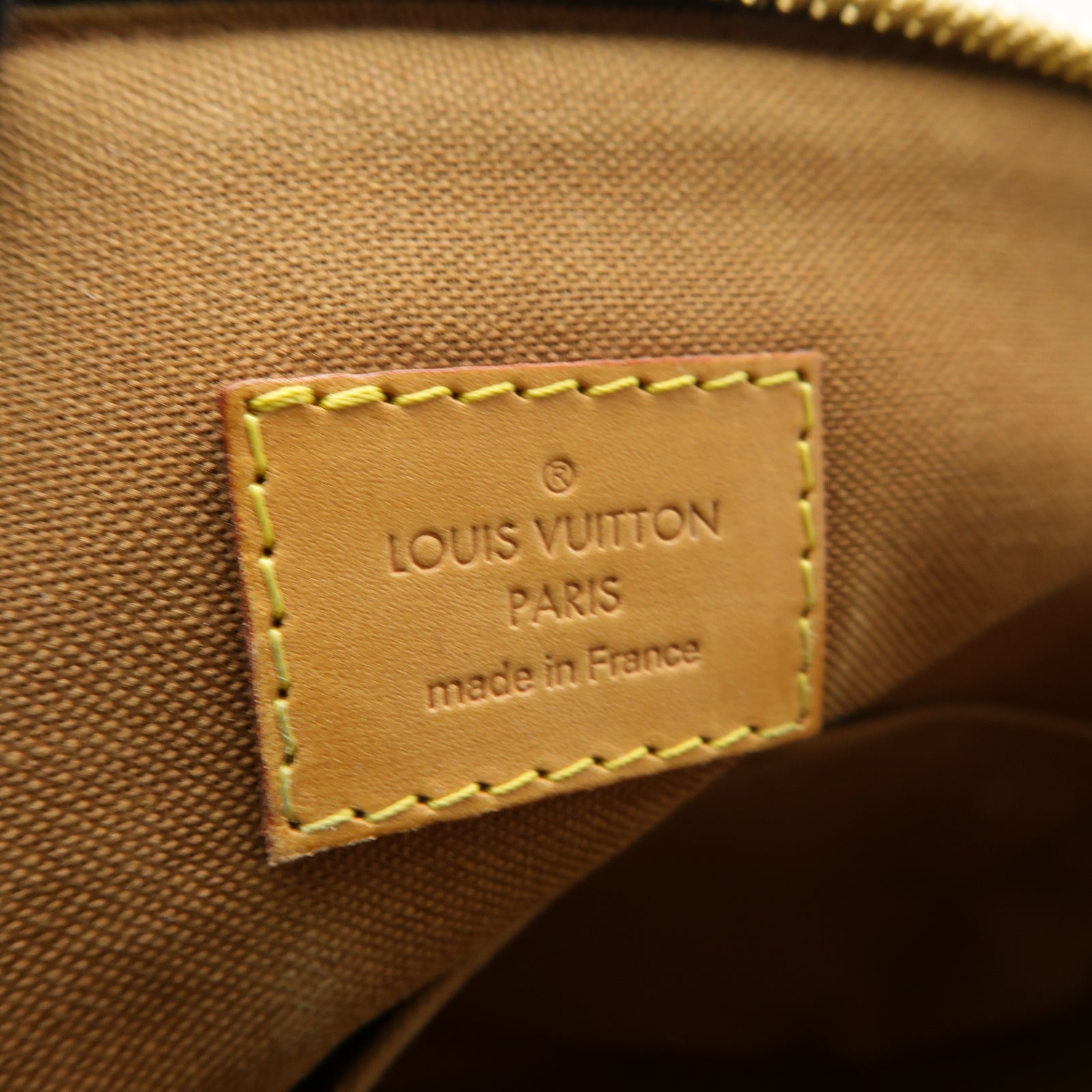 LOUIS VUITTON Monogram Tivoli GM金扣肩背袋棕色