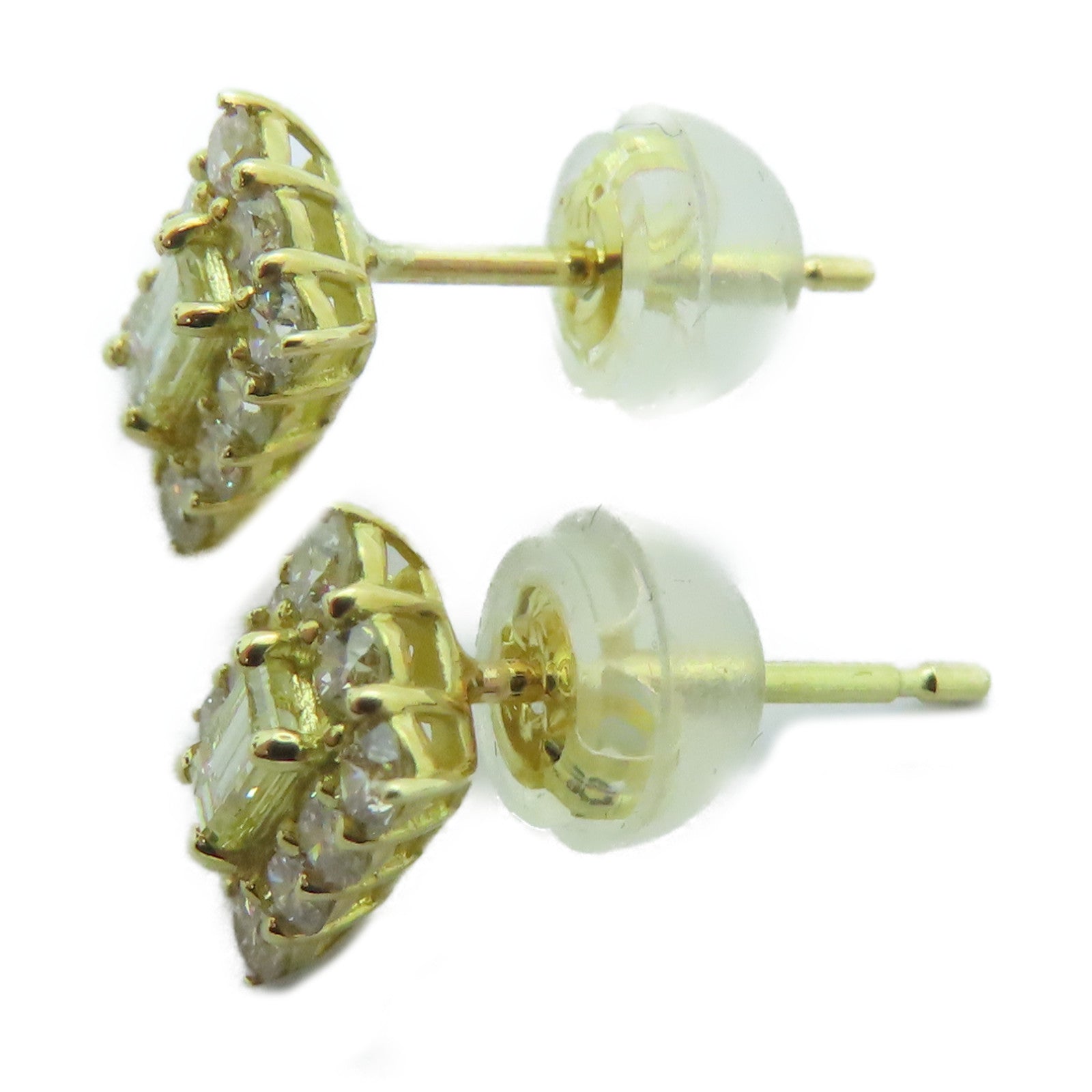 JEWELRY 18K黄金Earrings 0.54ct钻石耳环