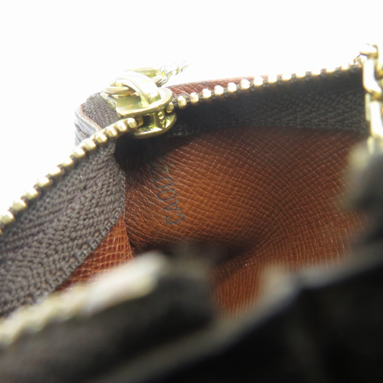 LOUIS VUITTON Monogram Coin Case金扣零錢包啡色