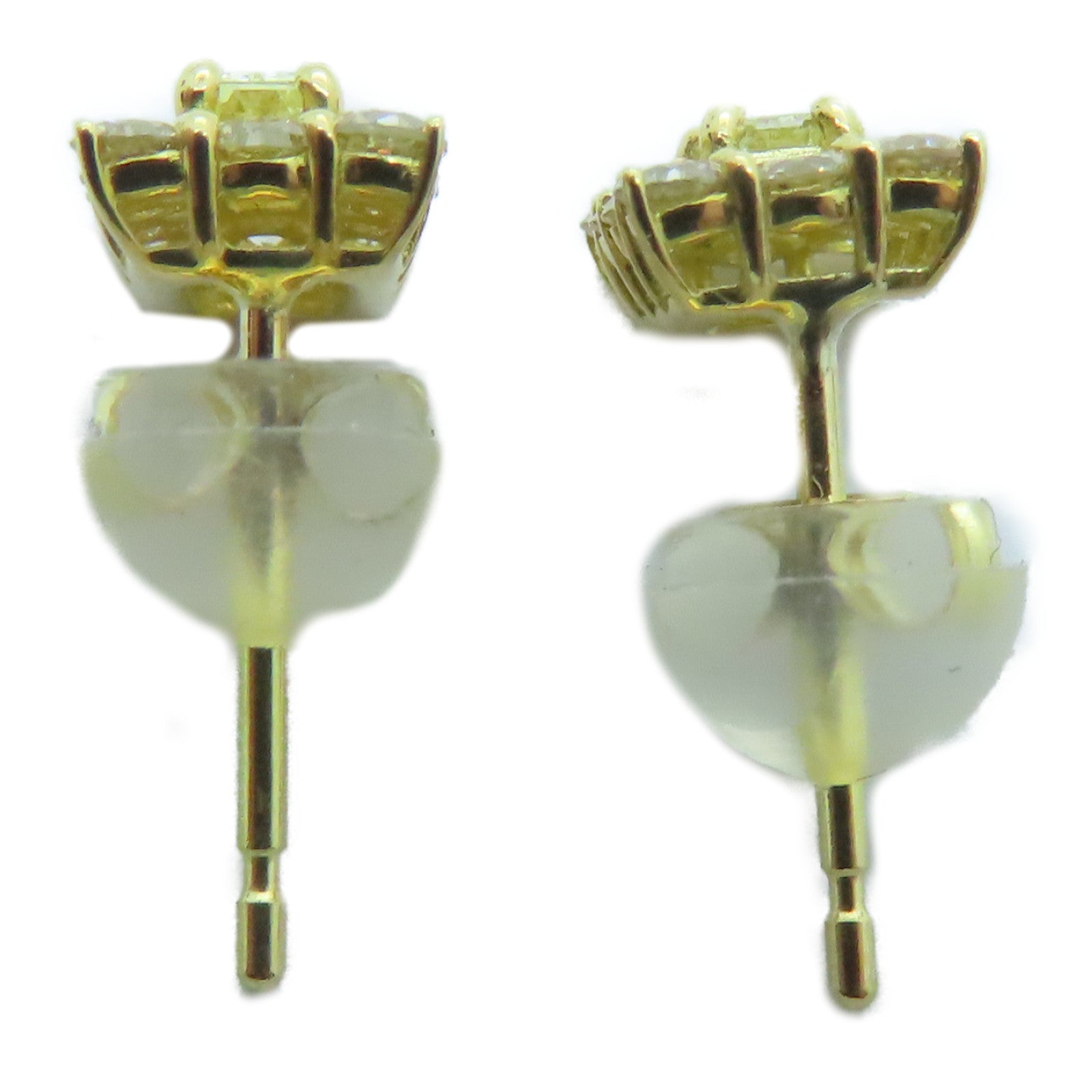 JEWELRY 18K黄金Earrings 0.54ct钻石耳环
