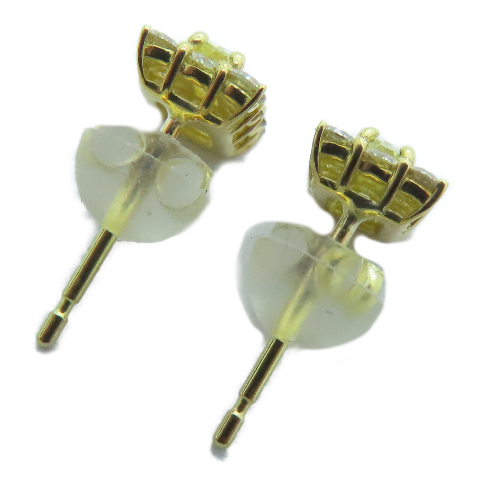 JEWELRY 18K黄金Earrings 0.54ct钻石耳环