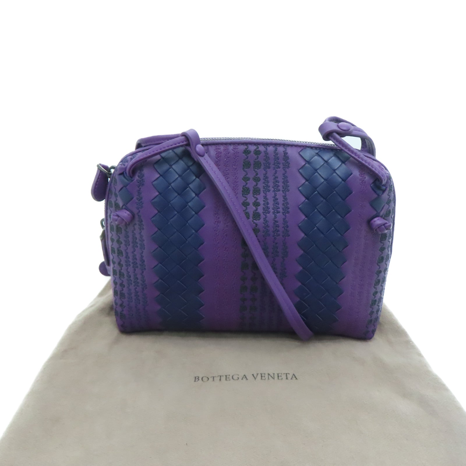 BOTTEGA VENETA 羊皮皮革Shoulder Bag肩背袋紫色