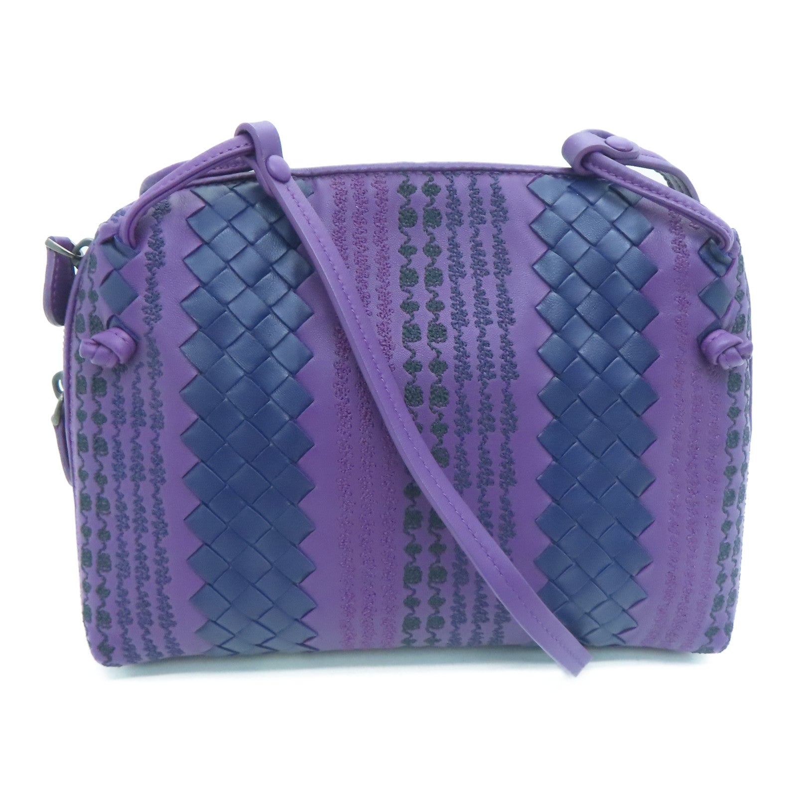 BOTTEGA VENETA 羊皮皮革Shoulder Bag肩背袋紫色