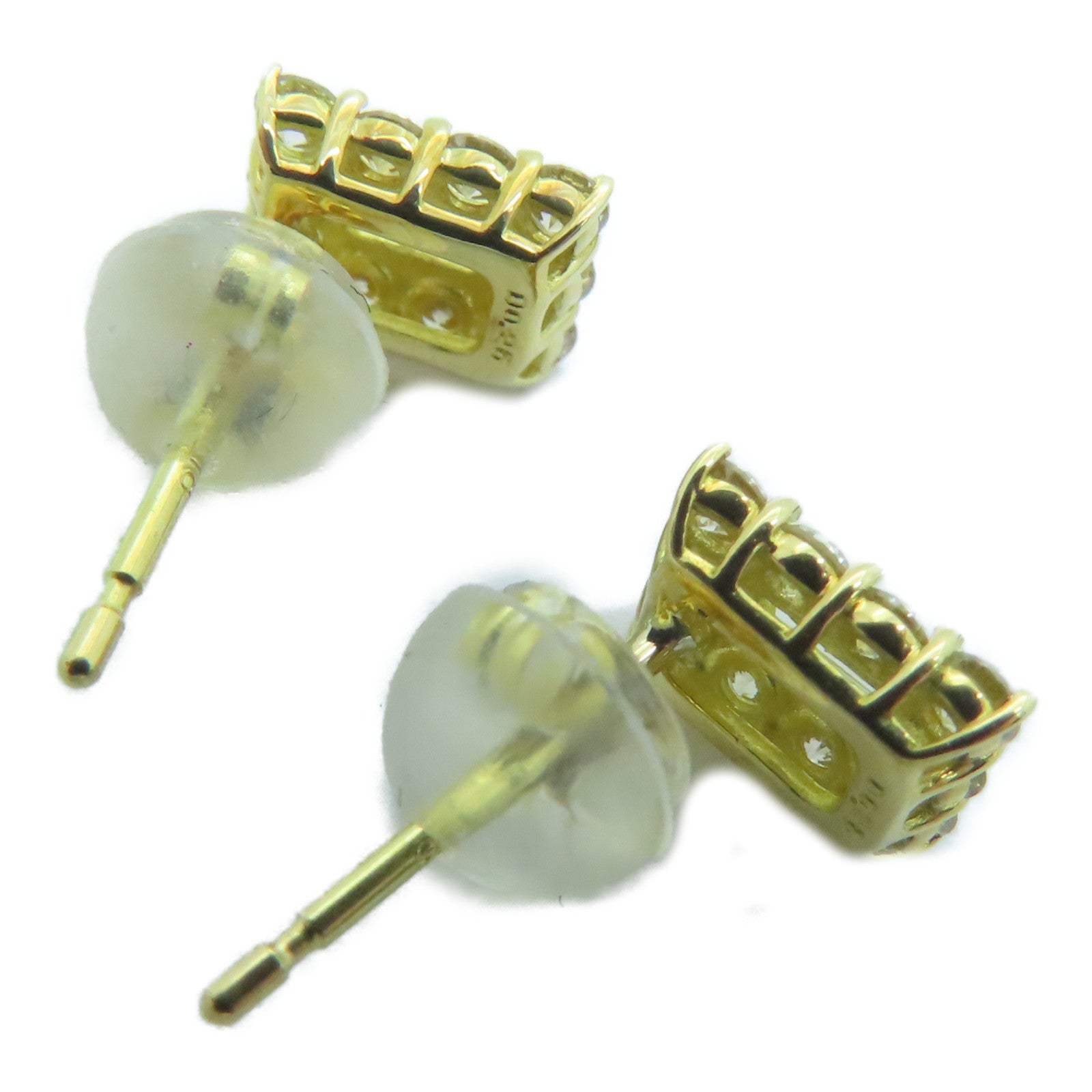 JEWELRY 18K黄金Earrings 0.54ct钻石耳环