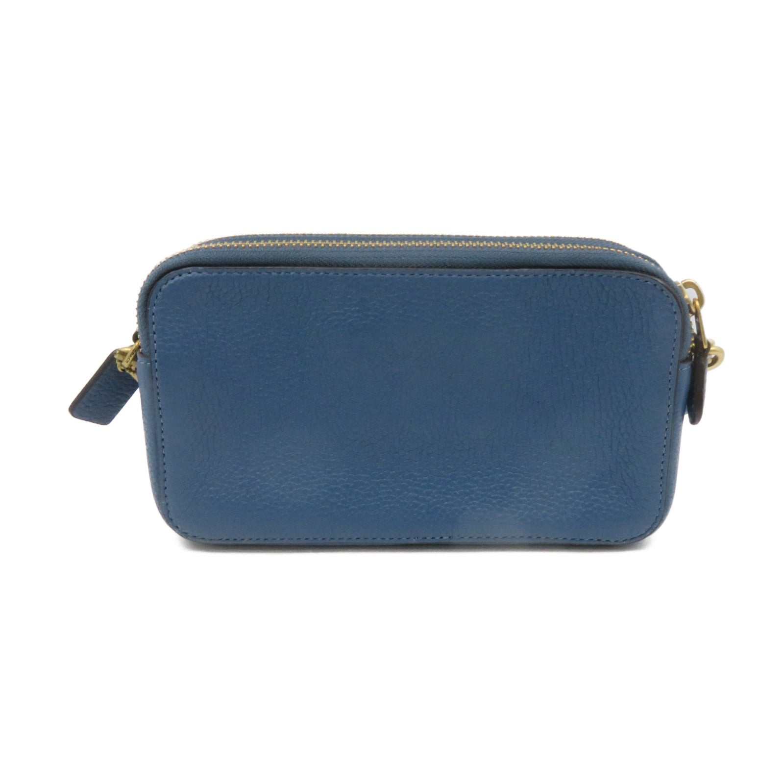 COACH 牛皮皮革Shoulder Bag肩背袋藍色