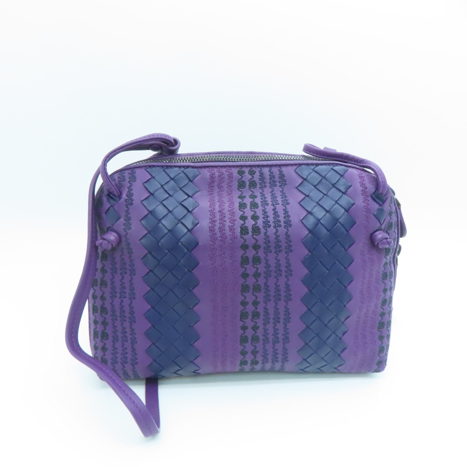 BOTTEGA VENETA 羊皮皮革Shoulder Bag肩背袋紫色