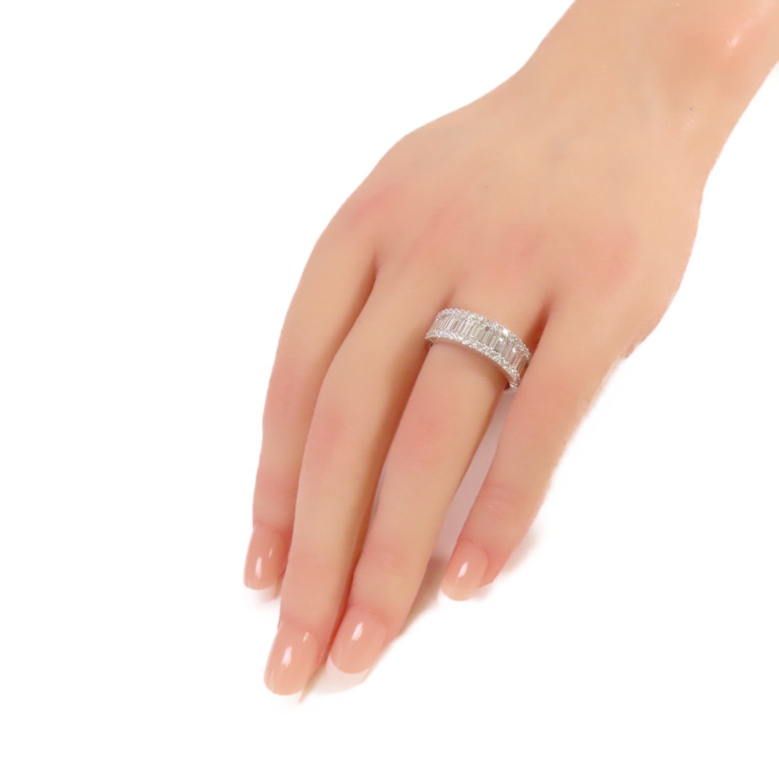 JEWELRY 18K白金/1.21ct/0.55ct鑽石Diamond Ring戒指US#7.5