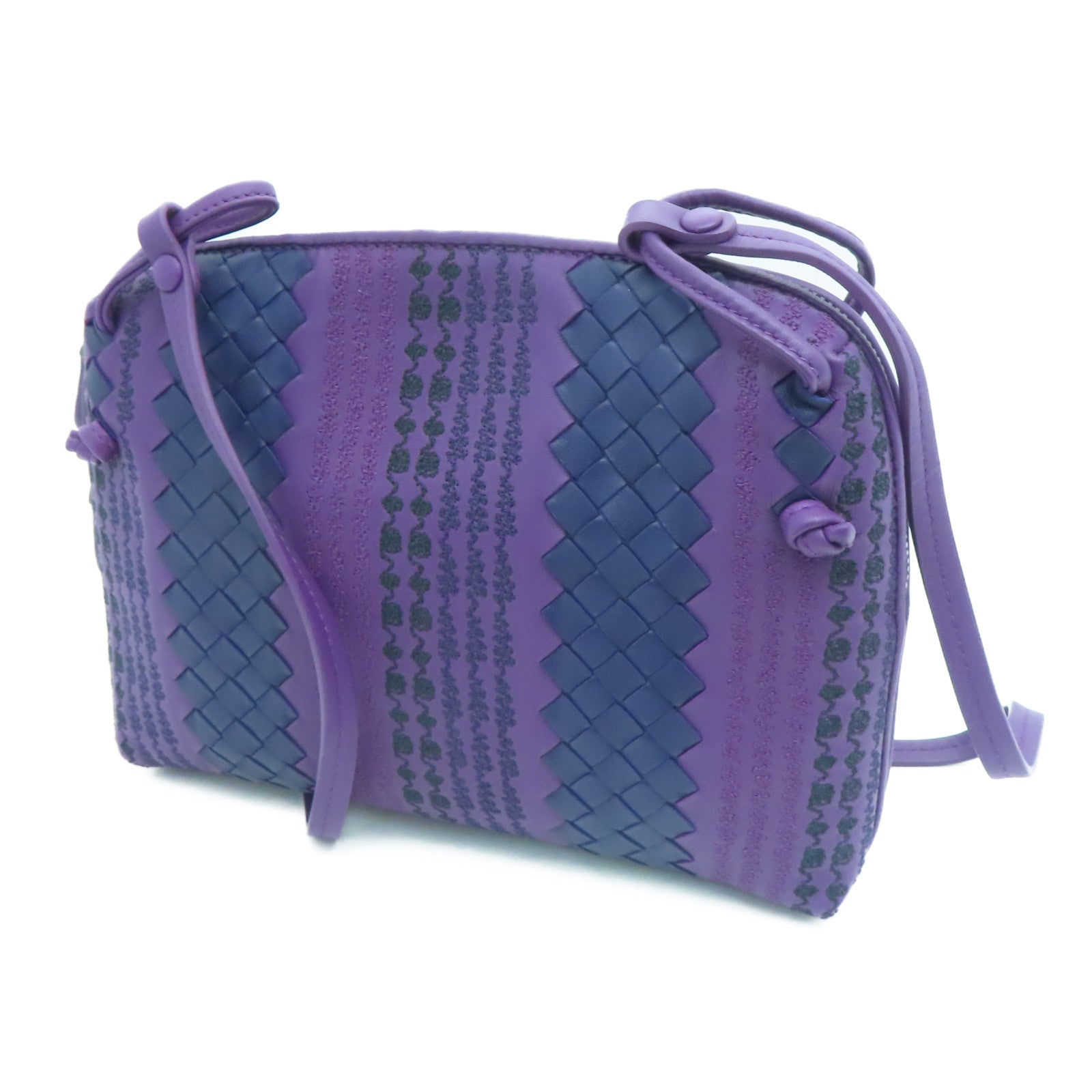 BOTTEGA VENETA 羊皮皮革Shoulder Bag肩背袋紫色