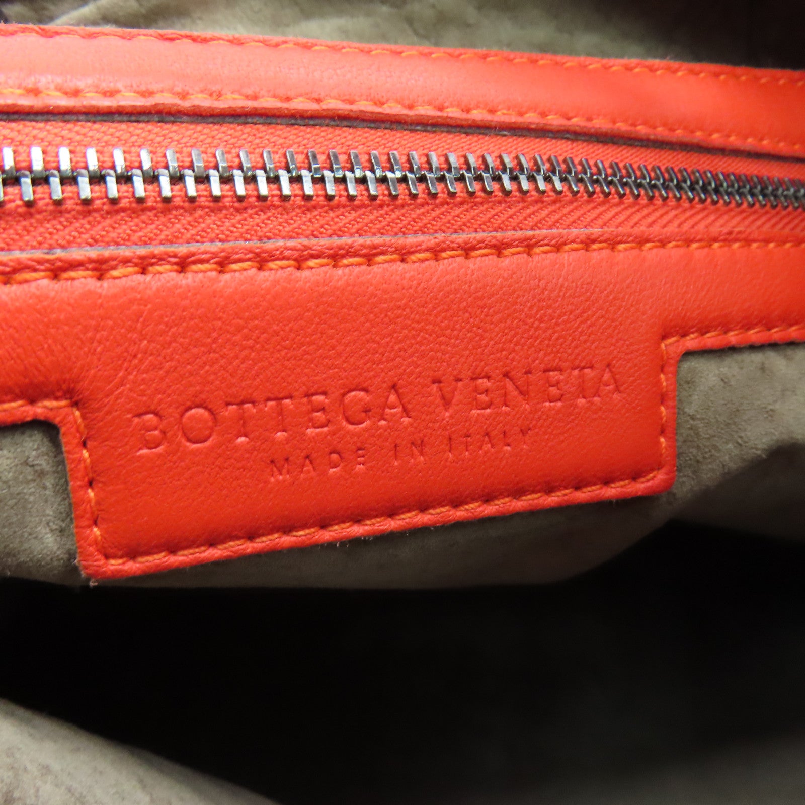 Bottega Veneta Textured Leather Shoulder Bag Red