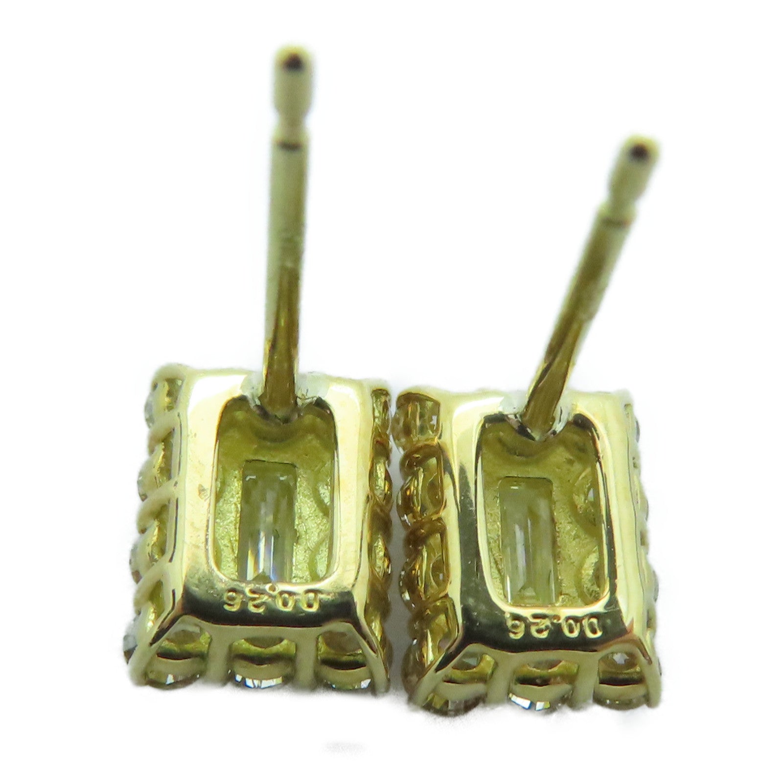 JEWELRY 18K黄金Earrings 0.54ct钻石耳环