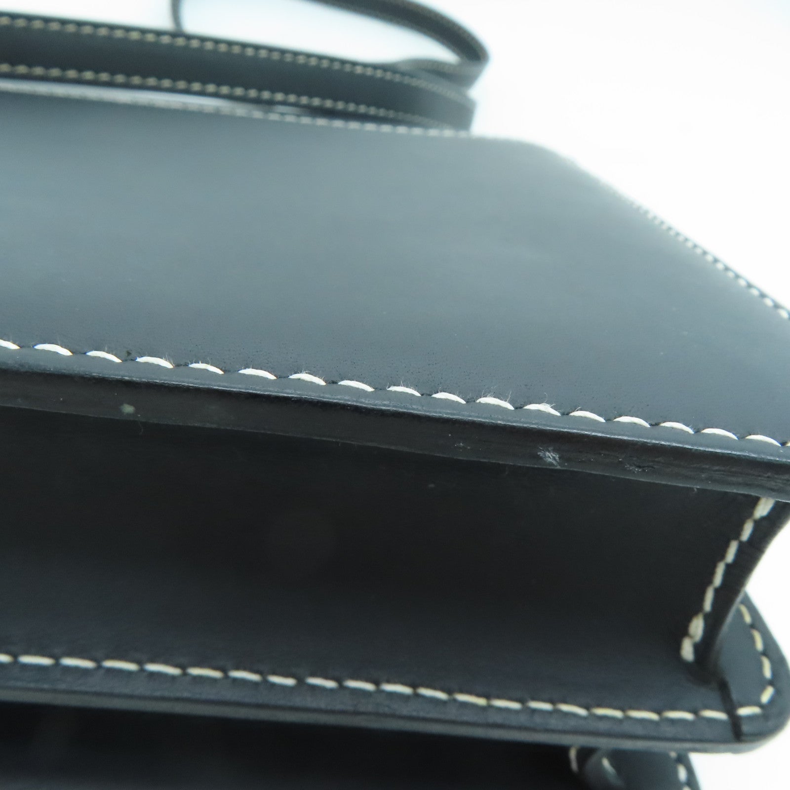 HERMES Sombrero皮革Roulis 23金扣肩背袋黑色