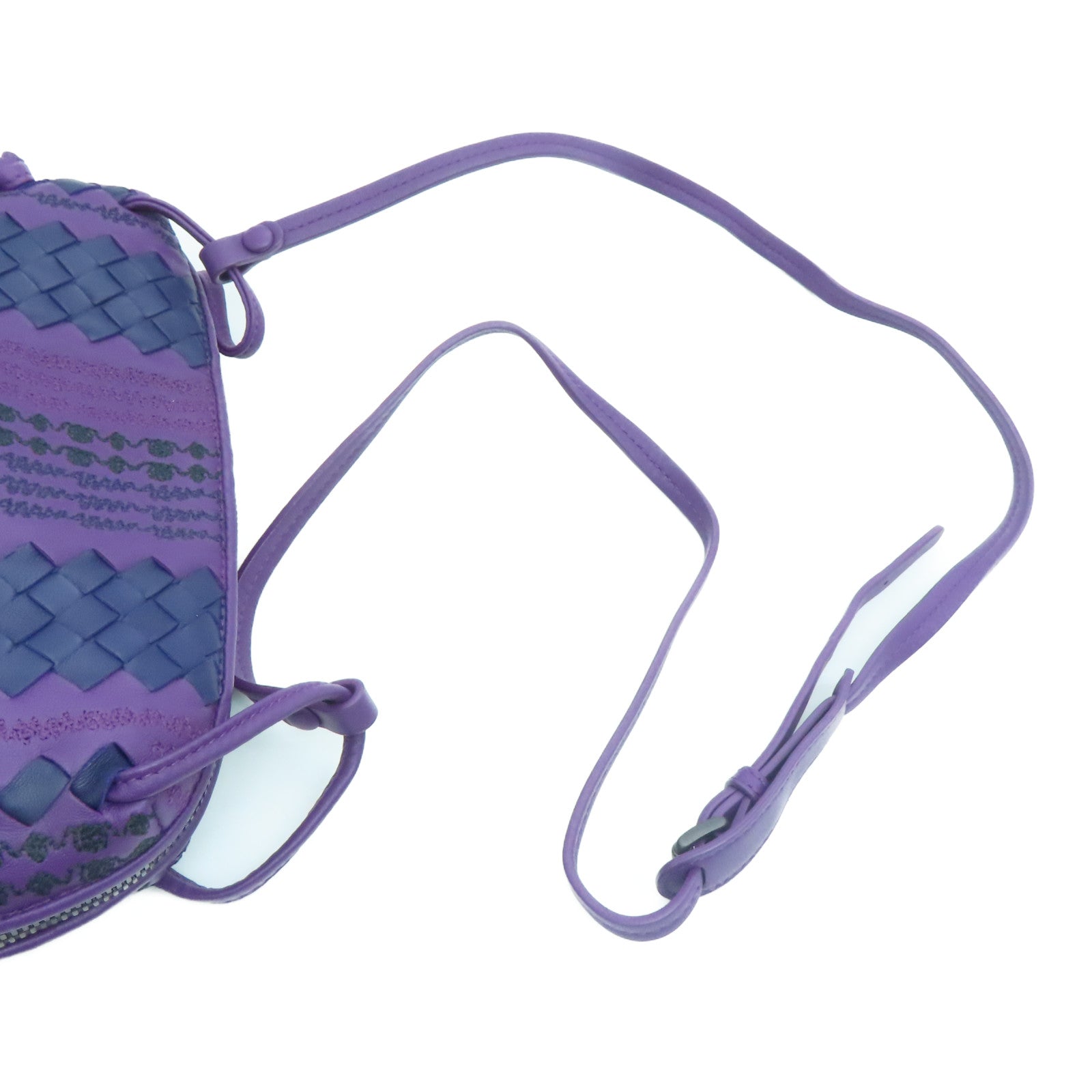 BOTTEGA VENETA 羊皮皮革Shoulder Bag肩背袋紫色