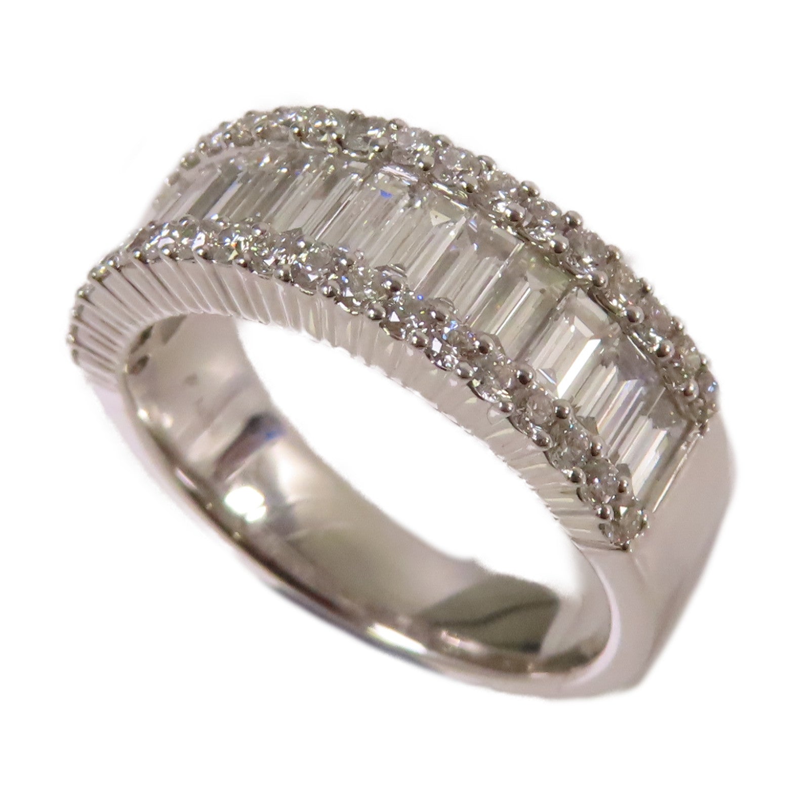 JEWELRY 18K白金/1.21ct/0.55ct鑽石Diamond Ring戒指US#7.5