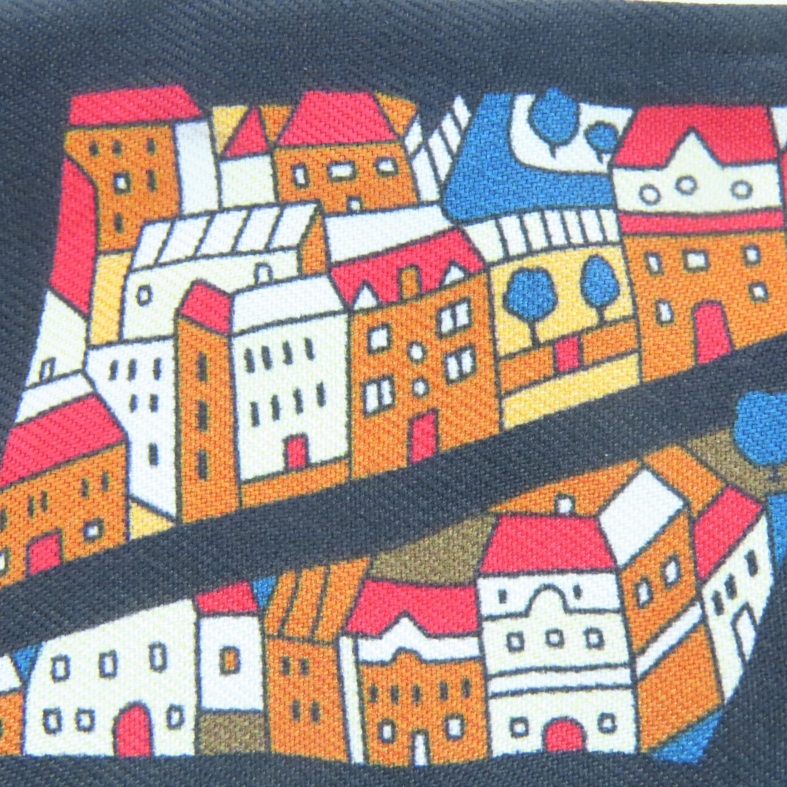 HERMES Silk Twilly Scarf Black/Red