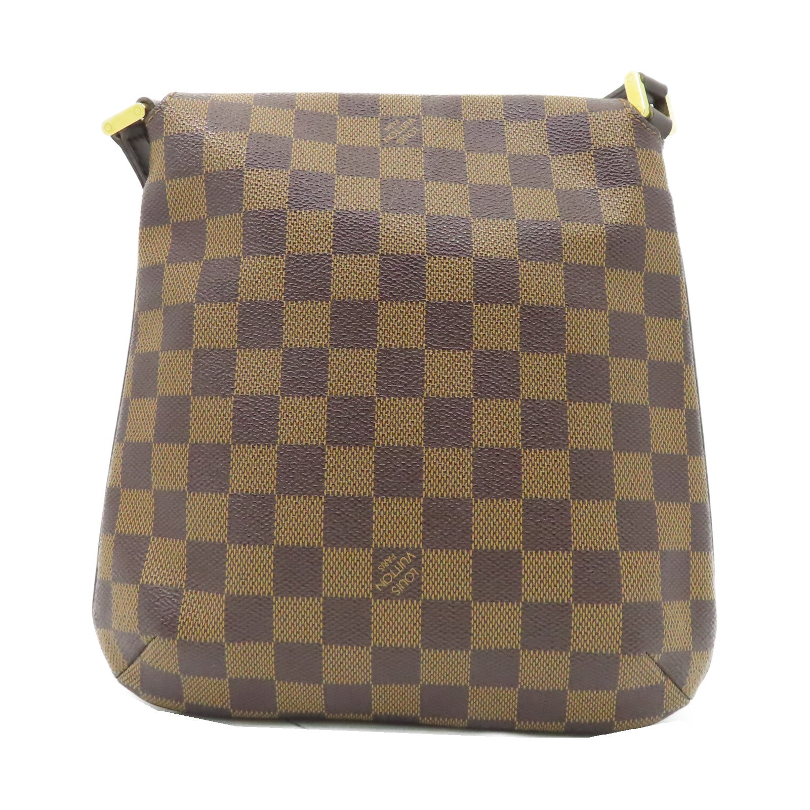 LOUIS VUITTON Damier Musette Salsa金扣肩背袋啡色