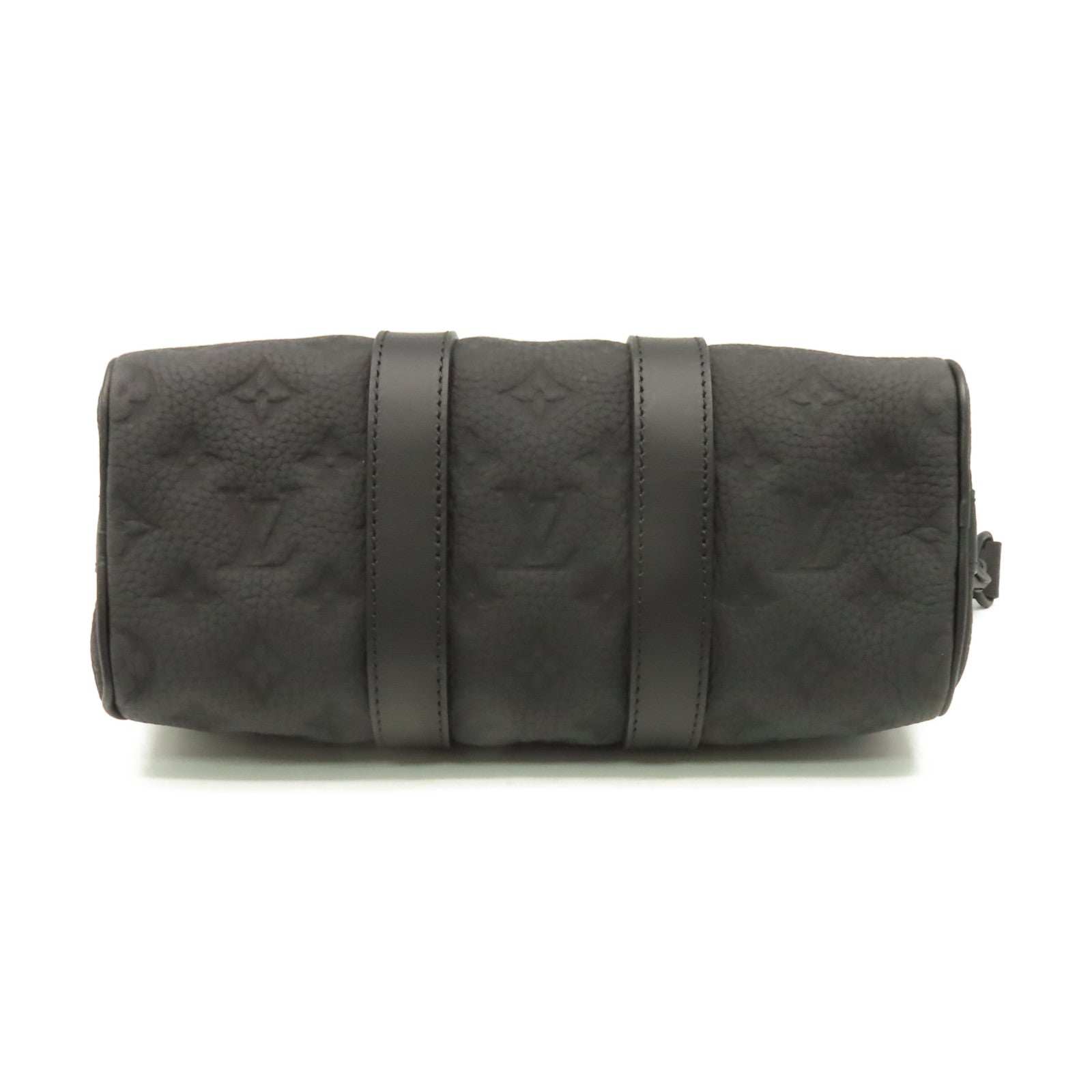 LOUIS VUITTON Monogram Taurillon Keepall Bandouliere 2Way Shoulder Bag手挽肩背兩用袋黑色