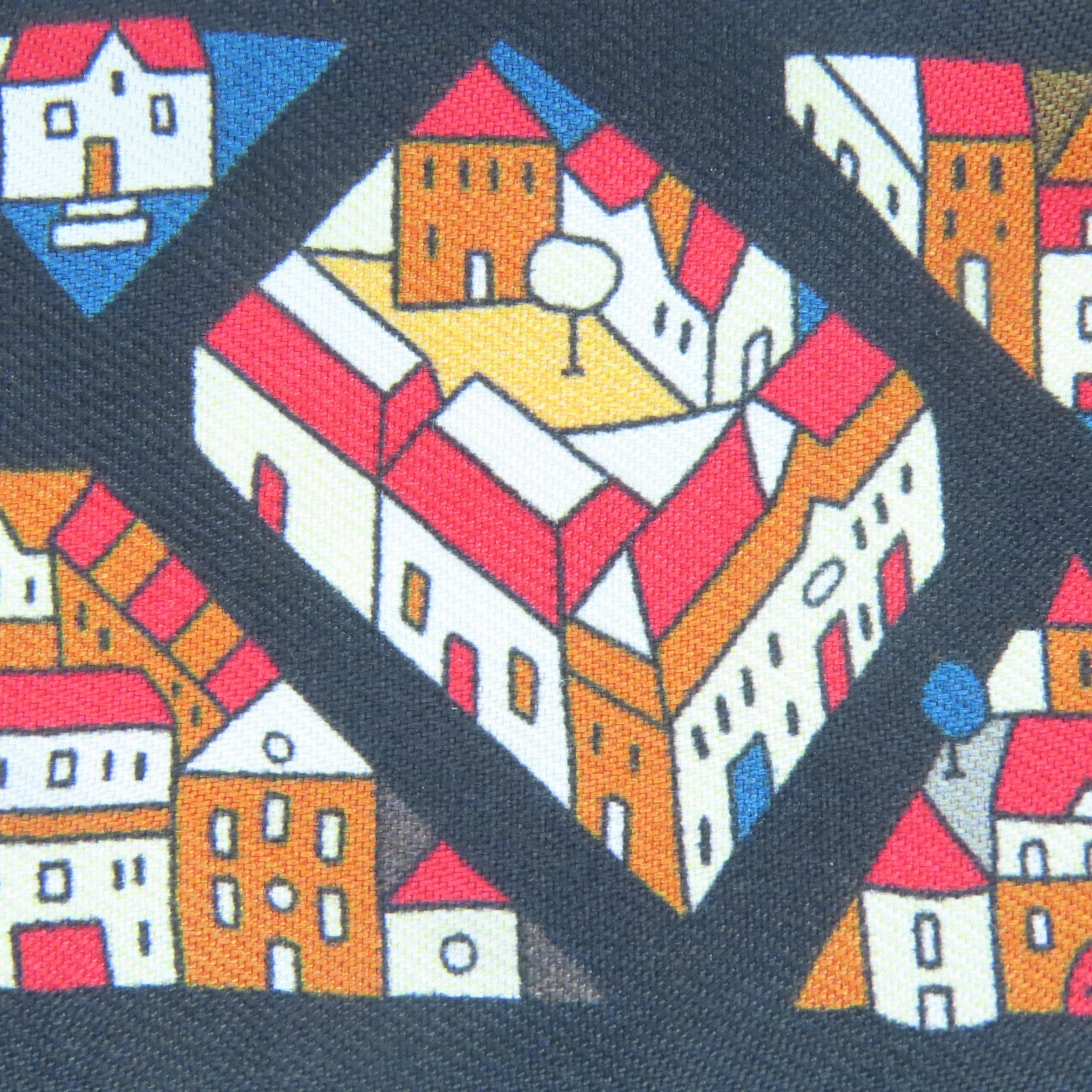 HERMES Silk Twilly Scarf Black/Red