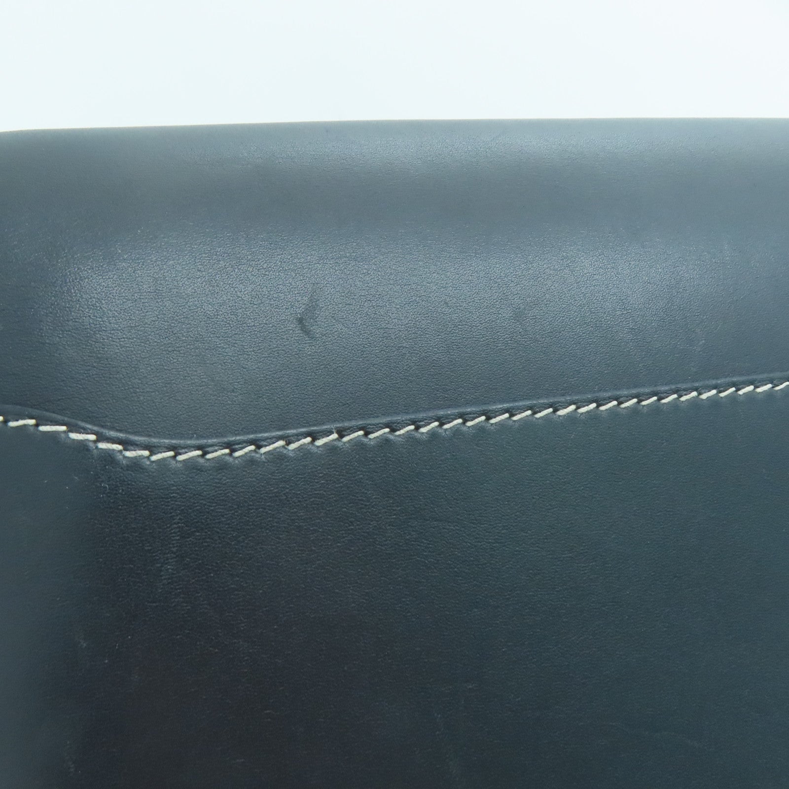HERMES Sombrero皮革Roulis 23金扣肩背袋黑色