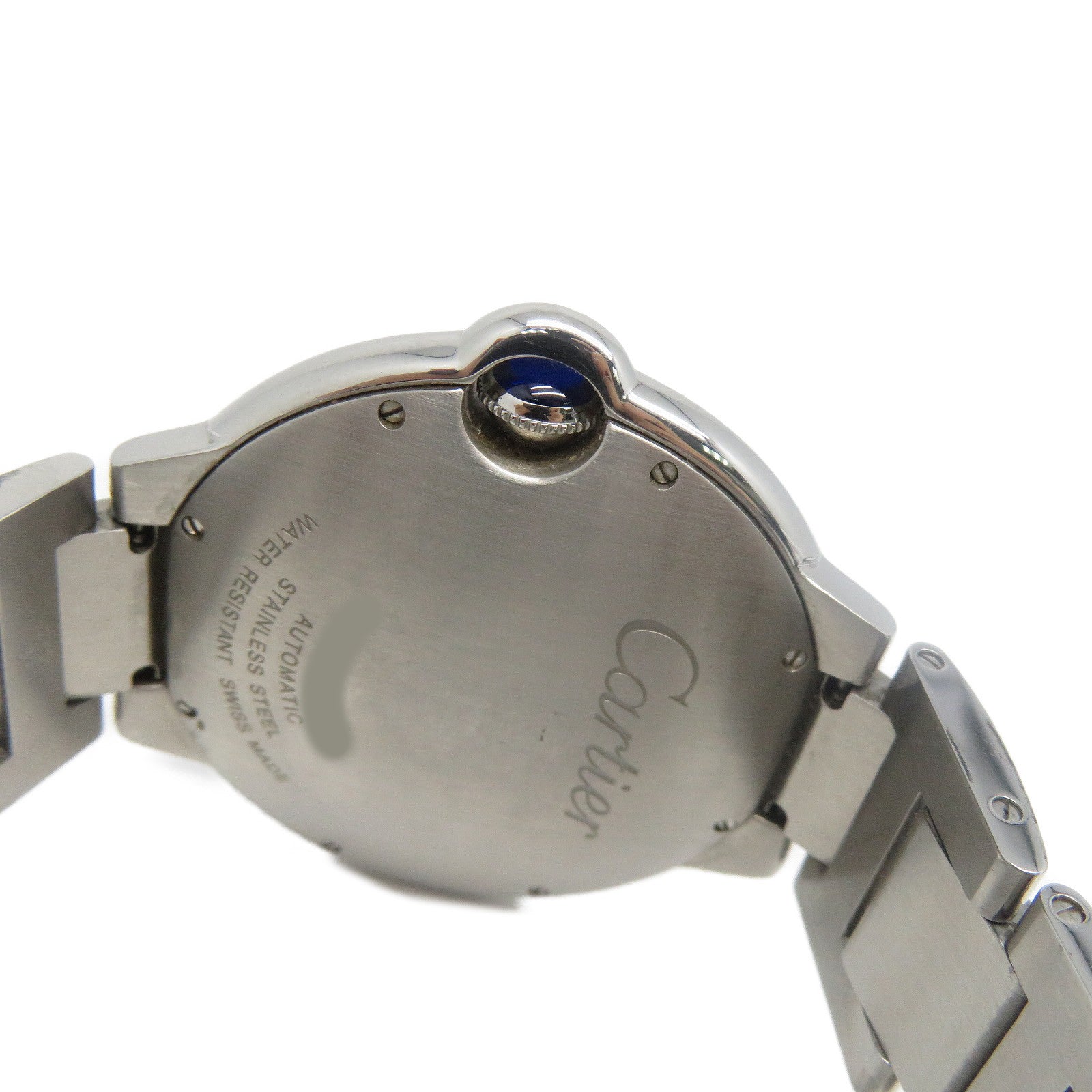 CARTIER Ballon Blue不鏽鋼手錶自動機芯銀色