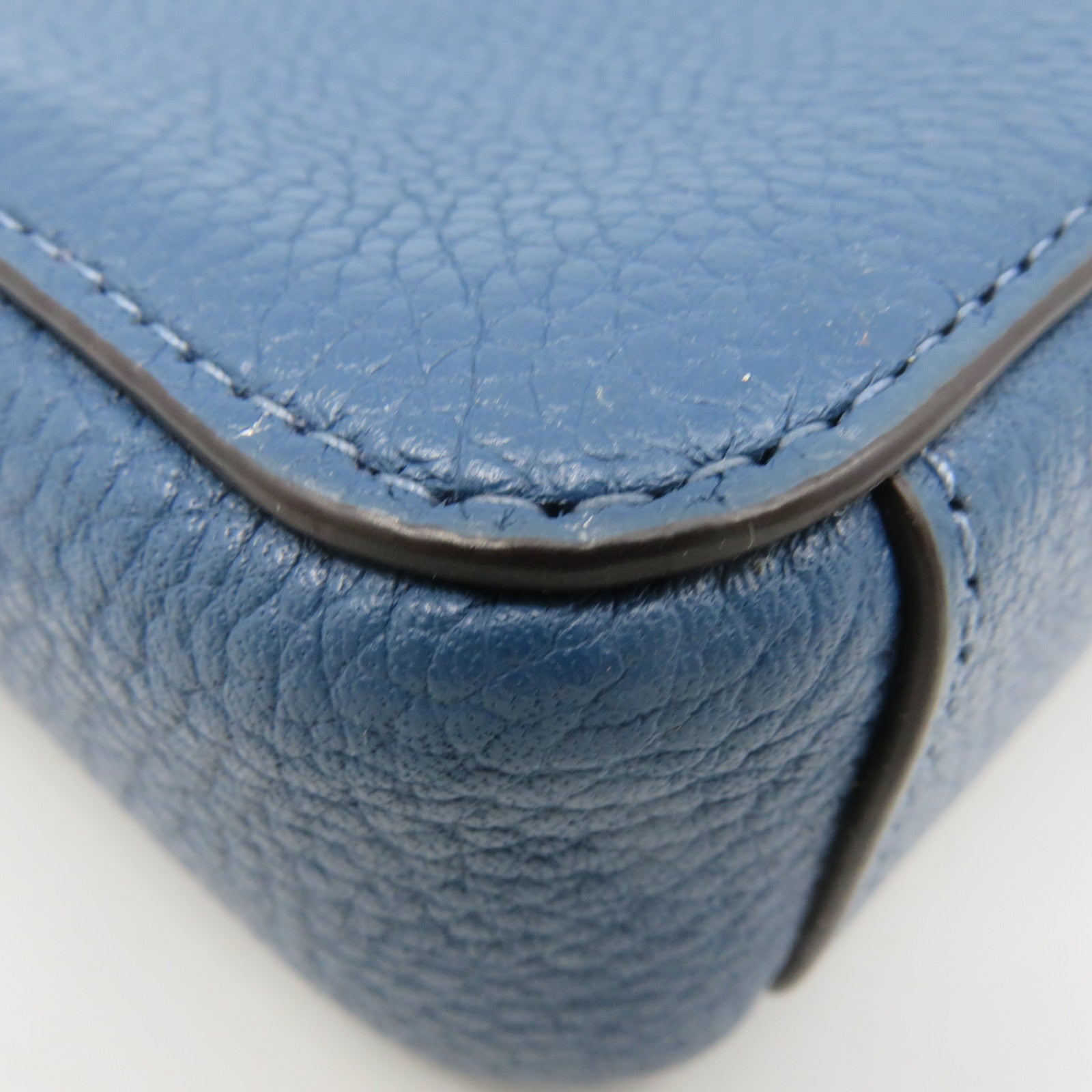 COACH 牛皮皮革Shoulder Bag肩背袋藍色