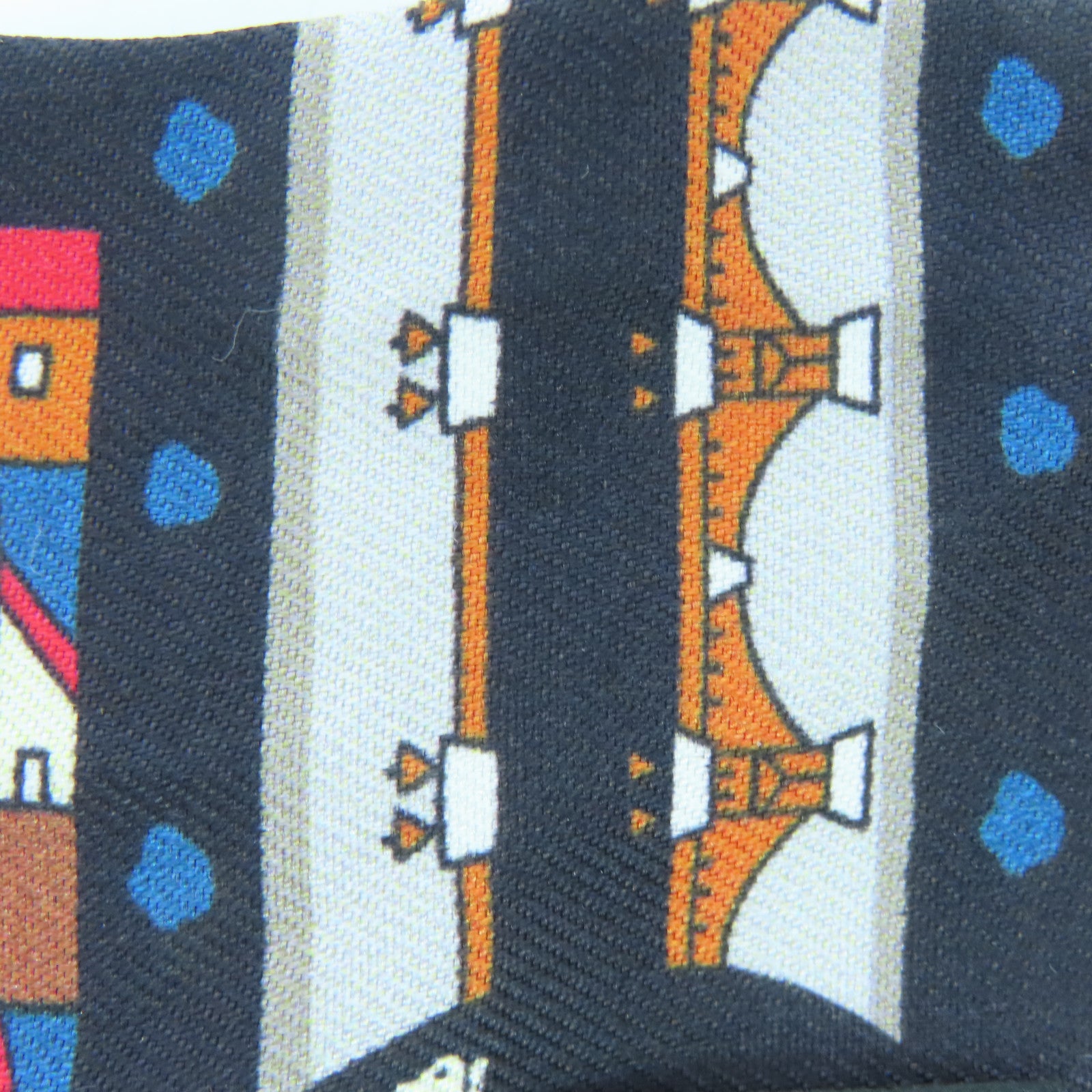 HERMES Silk Twilly Scarf Black/Red