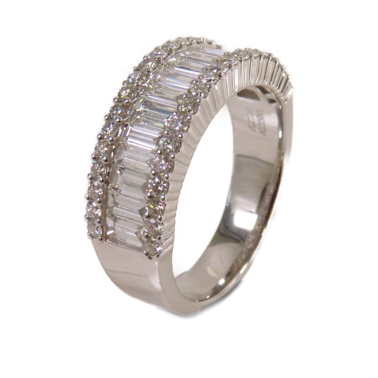 JEWELRY 18K白金/1.21ct/0.55ct鑽石Diamond Ring戒指US#7.5