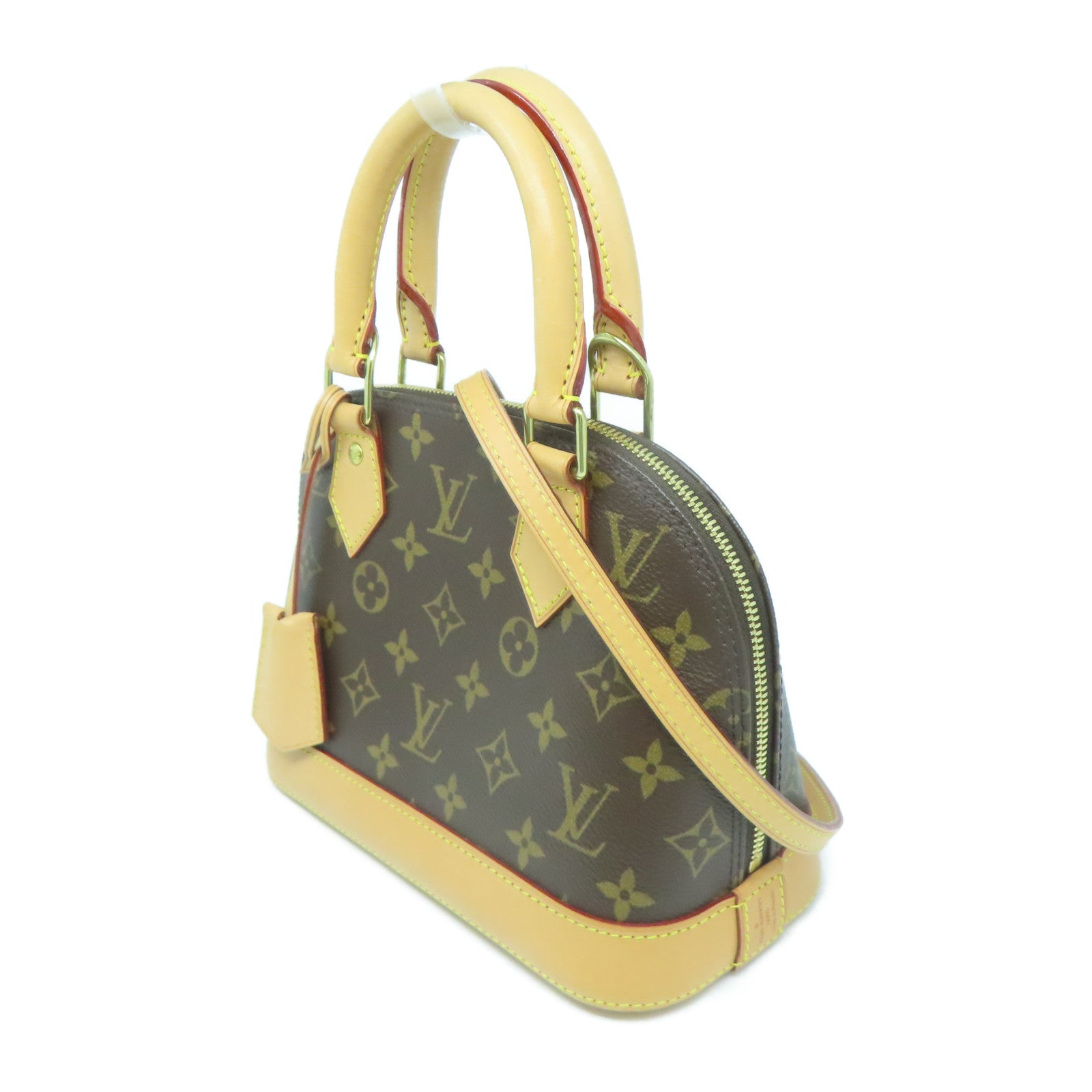 LOUIS VUITTON Monogram Alma BB金扣手挽肩背兩用袋啡色