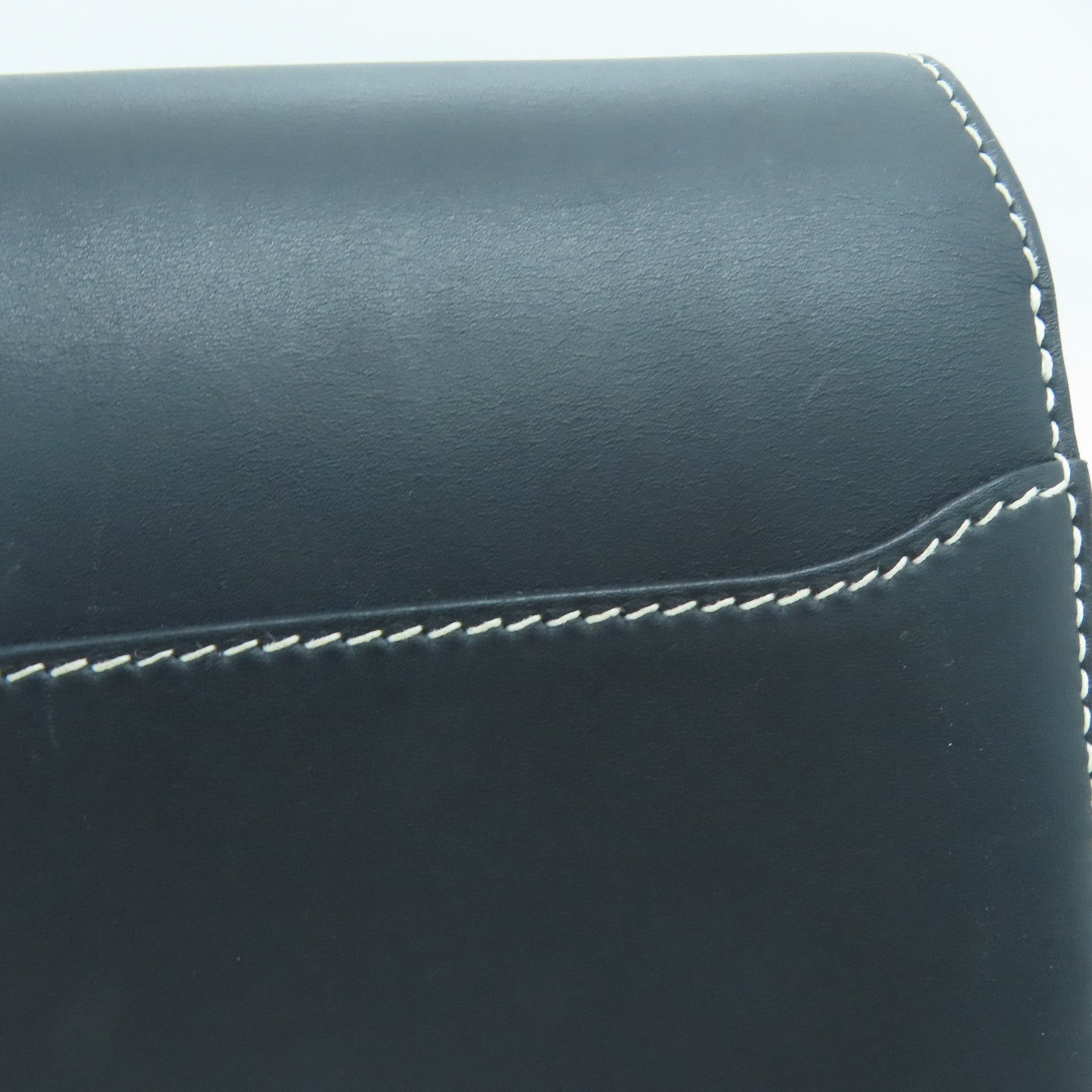 HERMES Sombrero皮革Roulis 23金扣肩背袋黑色