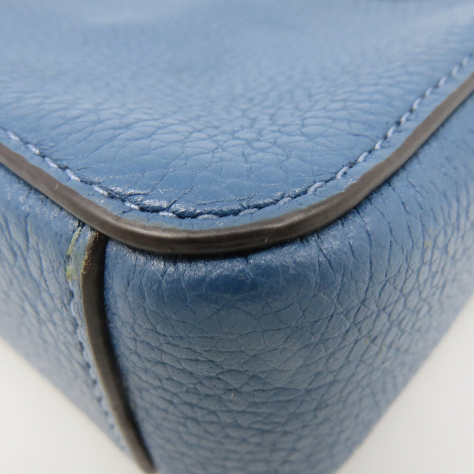 COACH 牛皮皮革Shoulder Bag肩背袋藍色
