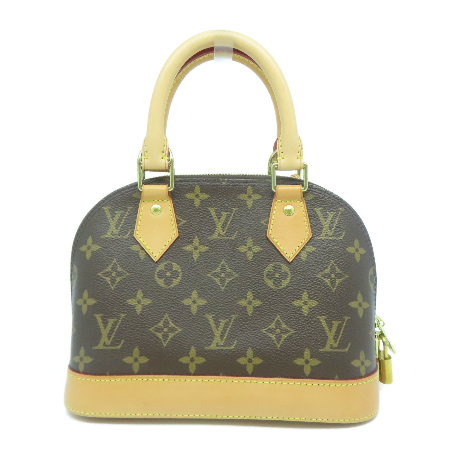 LOUIS VUITTON Monogram Alma BB金扣手挽肩背兩用袋啡色