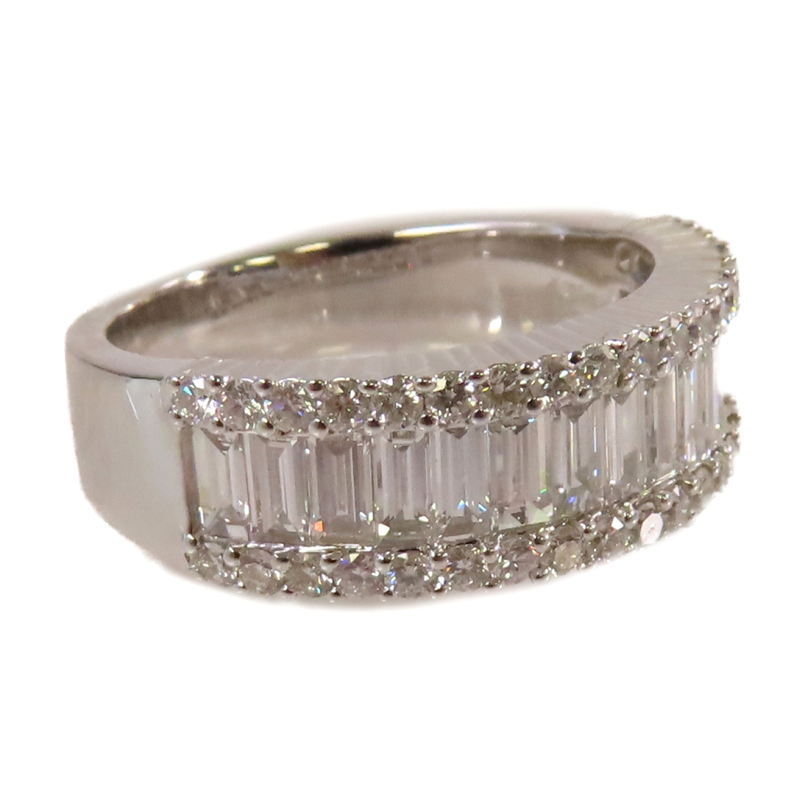 JEWELRY 18K白金/1.21ct/0.55ct鑽石Diamond Ring戒指US#7.5