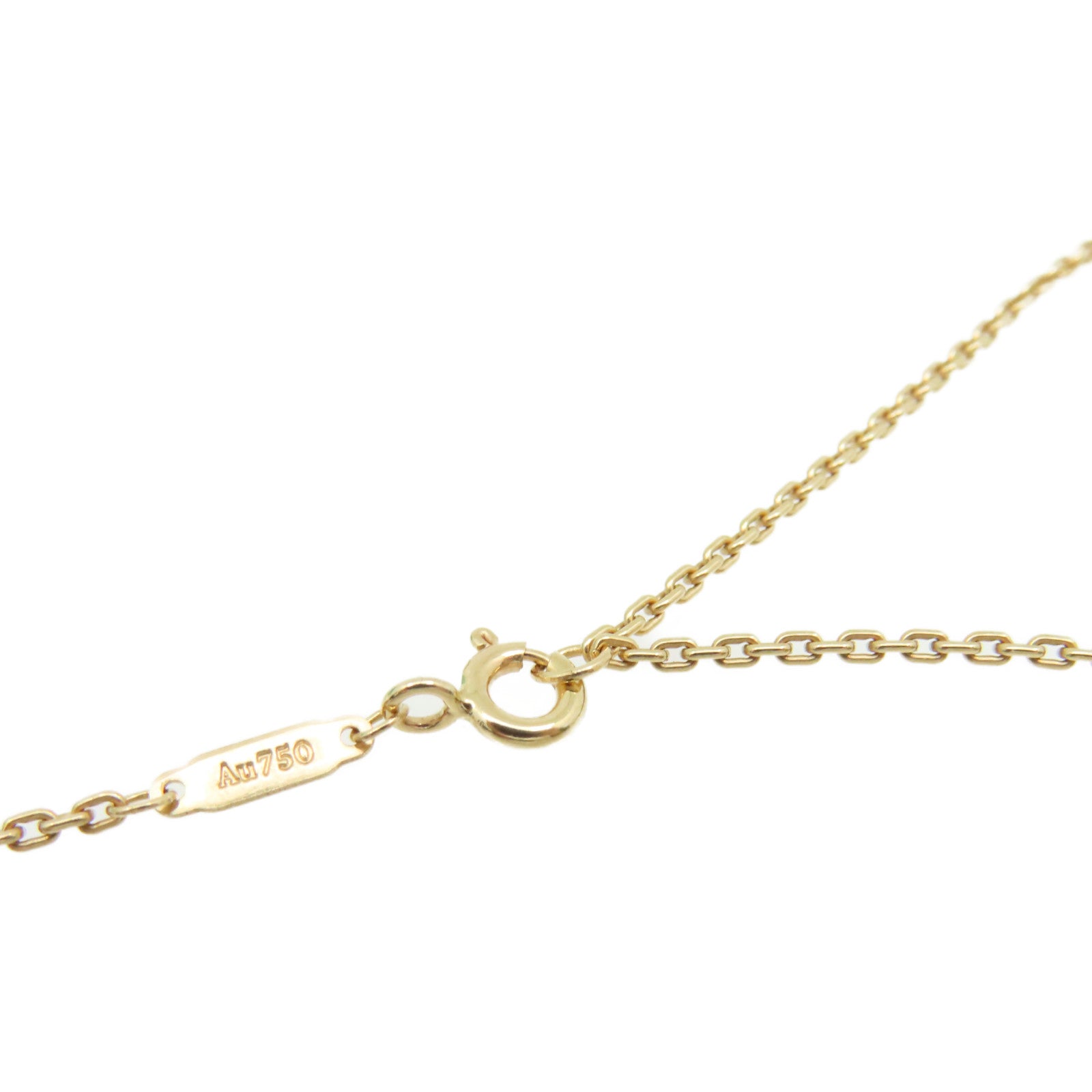 TIFFANY＆CO 18K玫瑰金/鑽石T Smile Necklace項鏈
