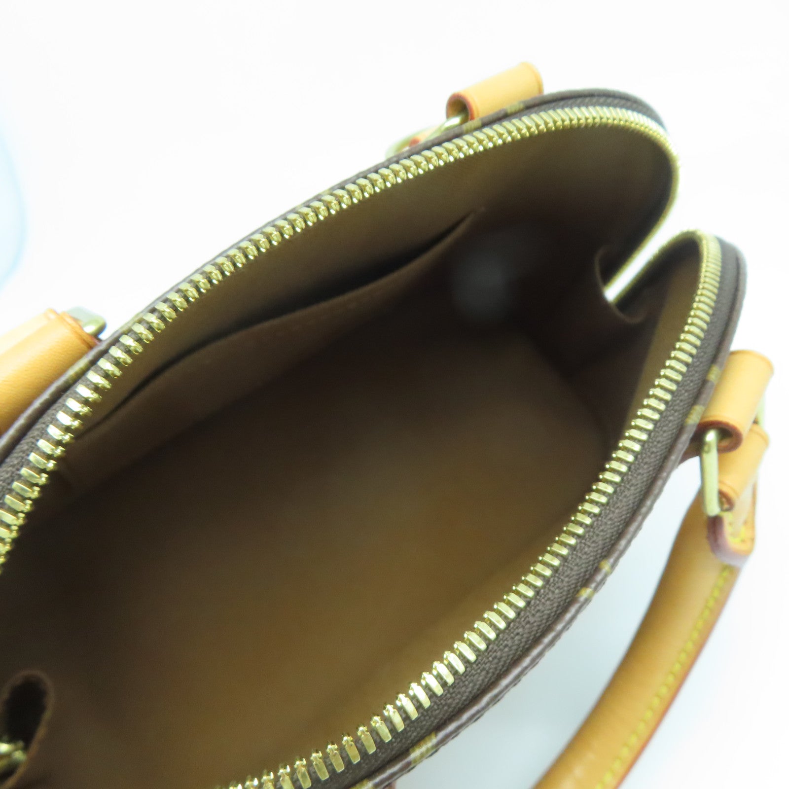 LOUIS VUITTON Monogram Alma BB金扣手挽肩背兩用袋啡色