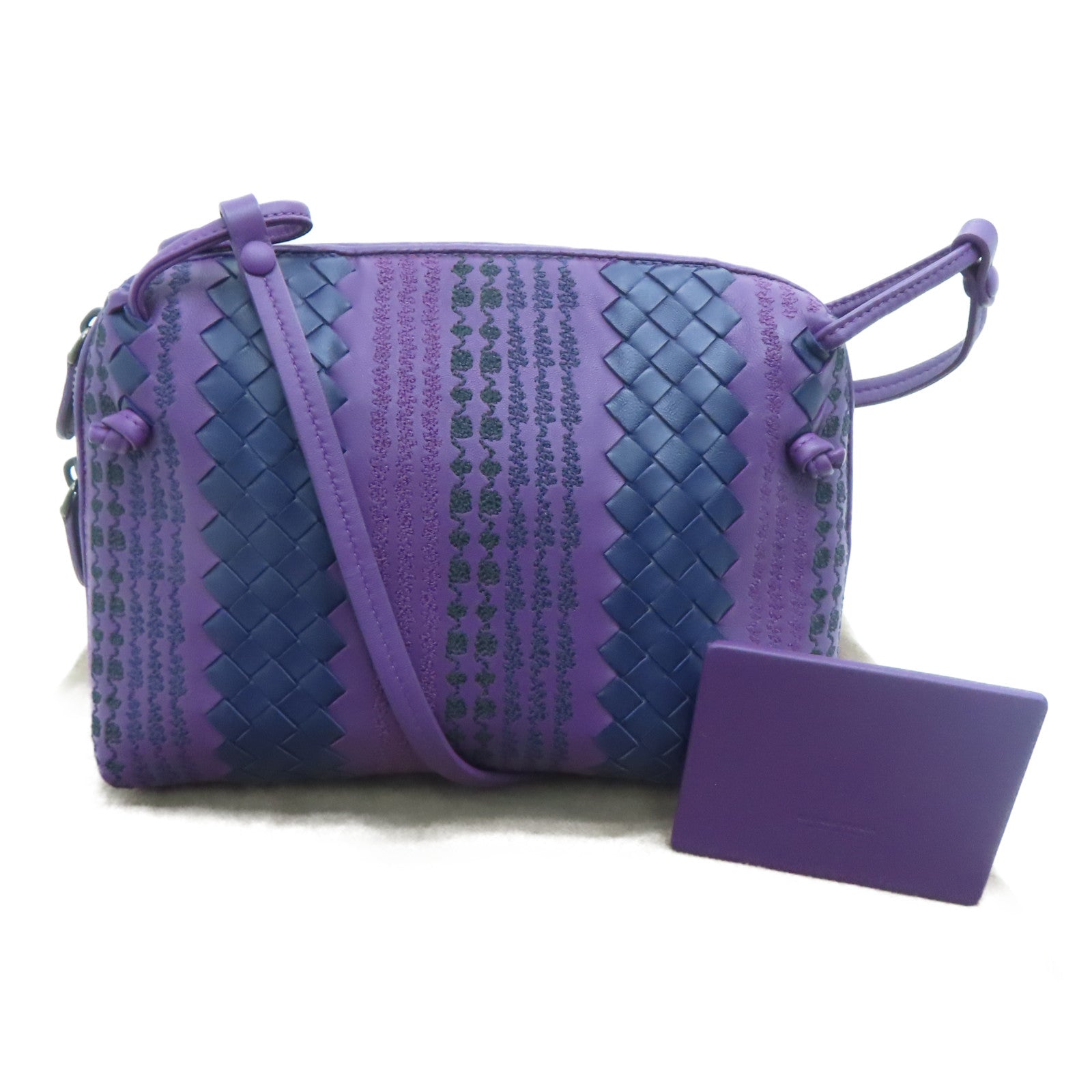 BOTTEGA VENETA 羊皮皮革Shoulder Bag肩背袋紫色