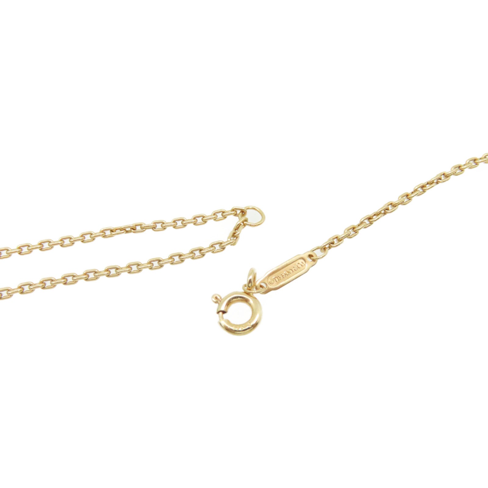 TIFFANY＆CO 18K玫瑰金/鑽石T Smile Necklace項鏈