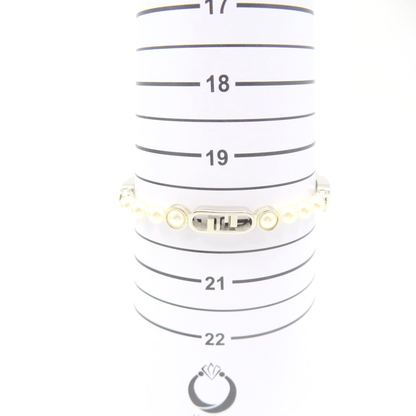 FENDI metal / imitation pearl Fendi o'lock Bracelet bracelet