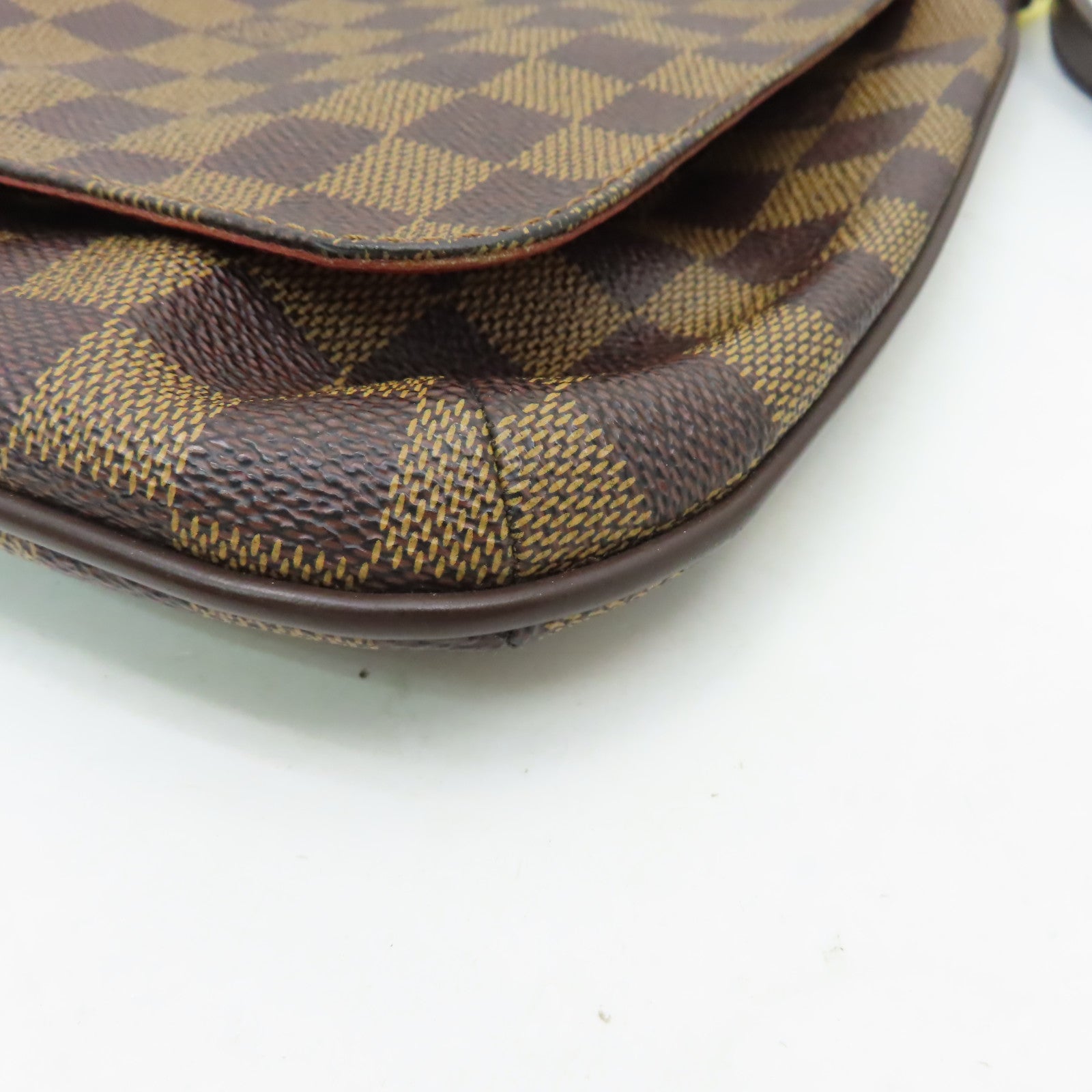 LOUIS VUITTON Damier Musette Salsa金扣肩背袋啡色
