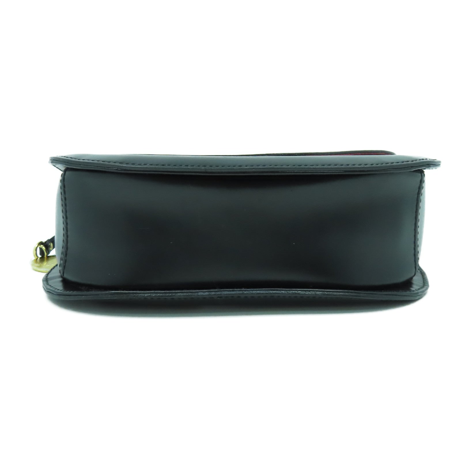BURBERRY 牛皮皮革Shoulder Bag金扣肩背袋黑色