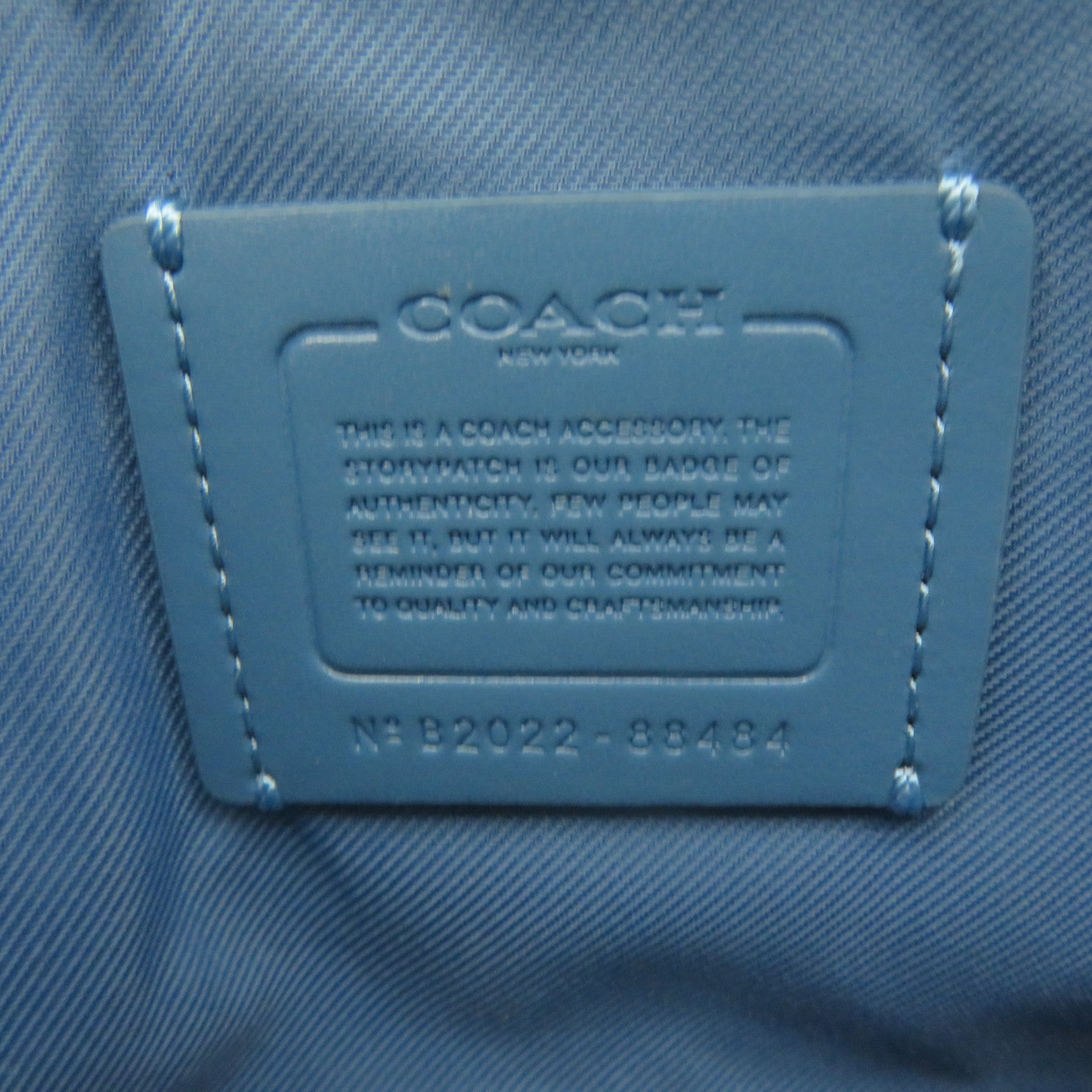 COACH 牛皮皮革Shoulder Bag肩背袋藍色