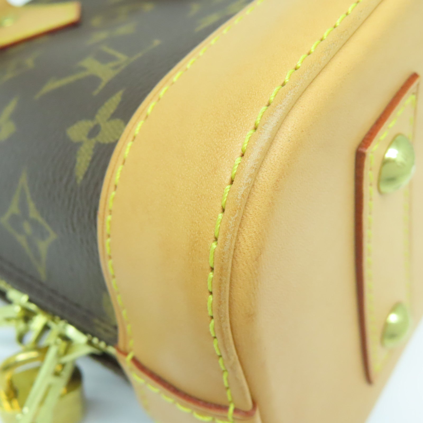 LOUIS VUITTON Monogram Alma BB金扣手挽肩背兩用袋啡色
