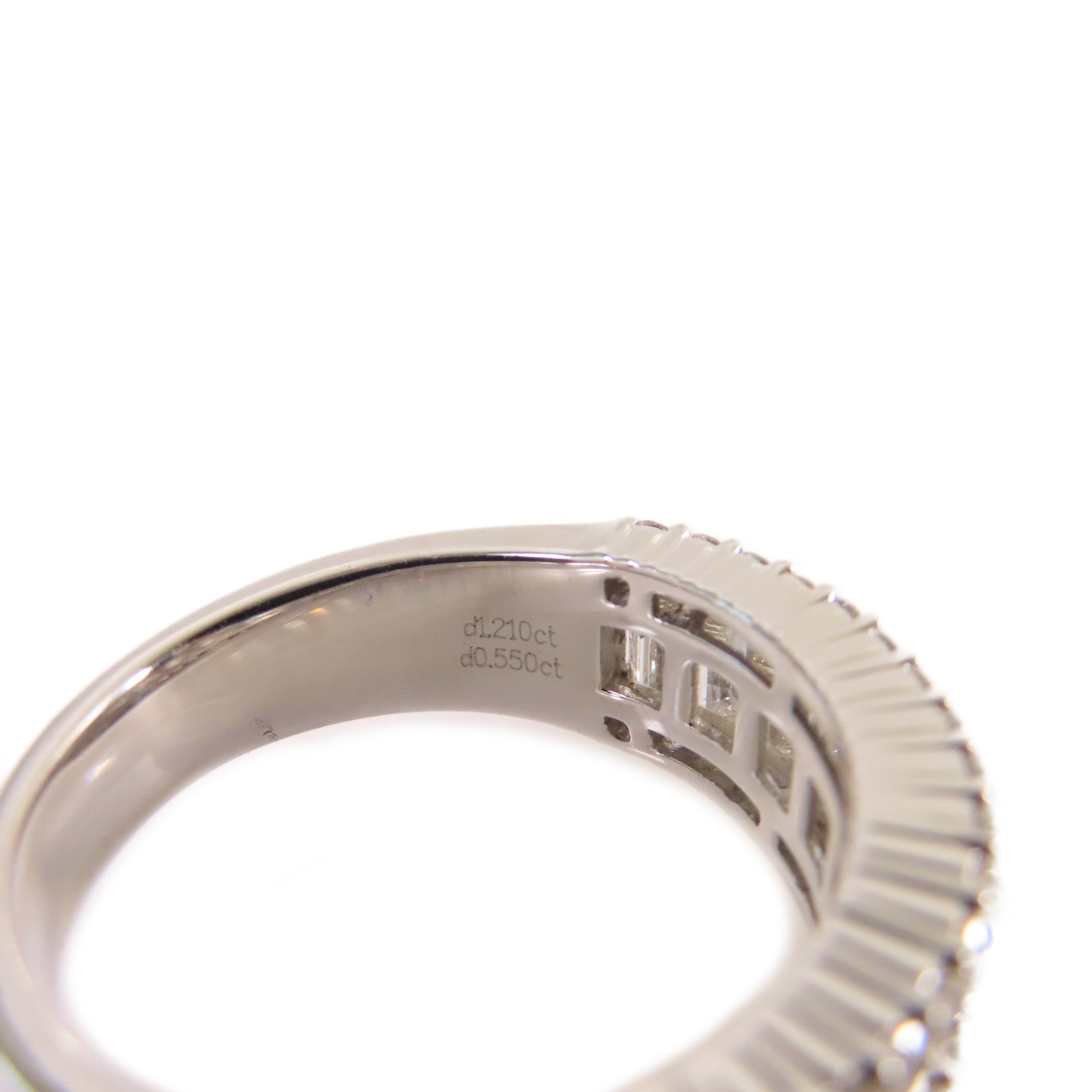 JEWELRY 18K白金/1.21ct/0.55ct鑽石Diamond Ring戒指US#7.5