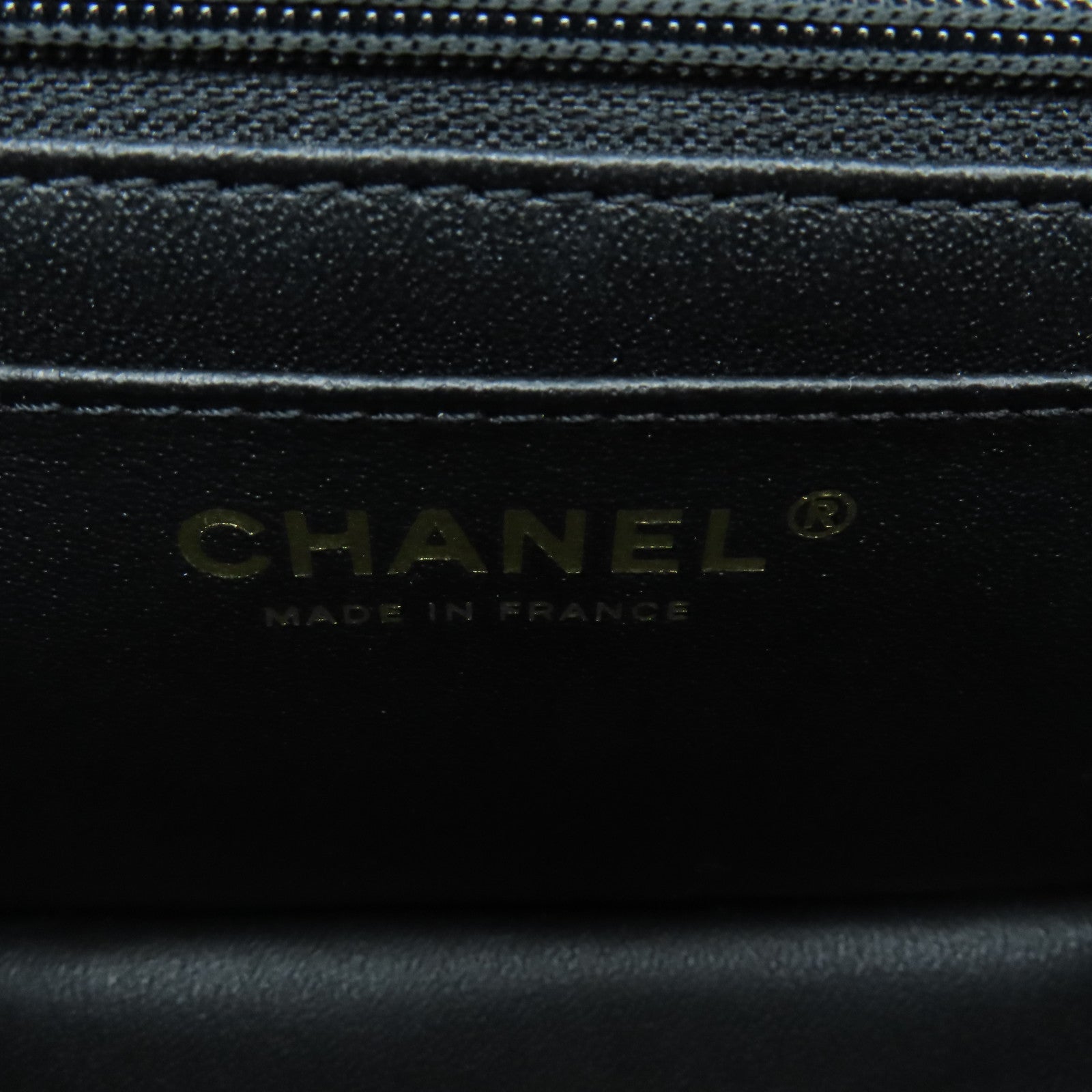 CHANEL 牛皮皮革Mini Chanel 2.55金扣鏈帶肩背袋黑色