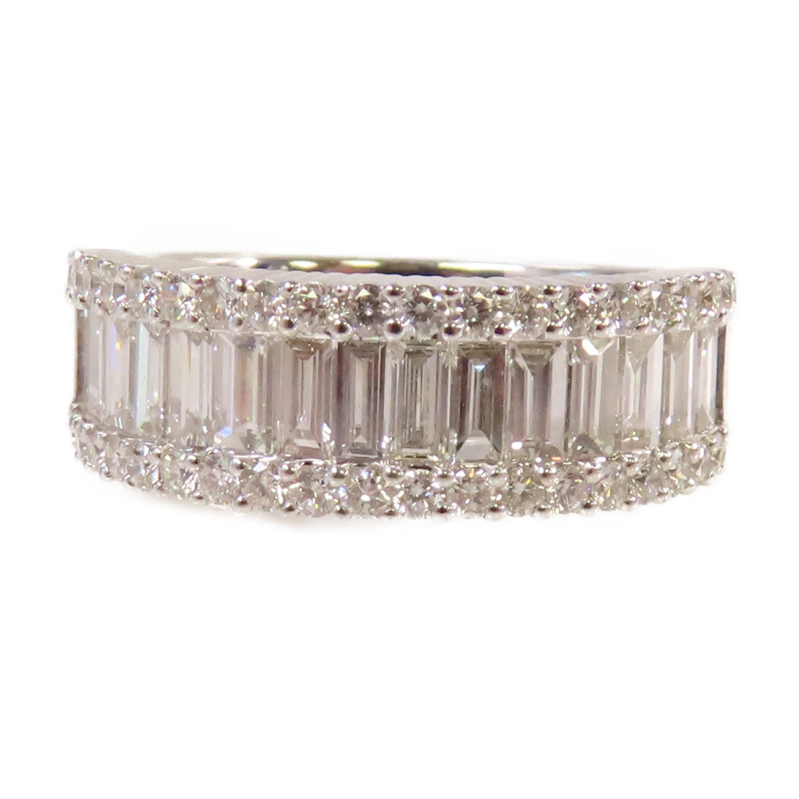JEWELRY 18K白金/1.21ct/0.55ct鑽石Diamond Ring戒指US#7.5
