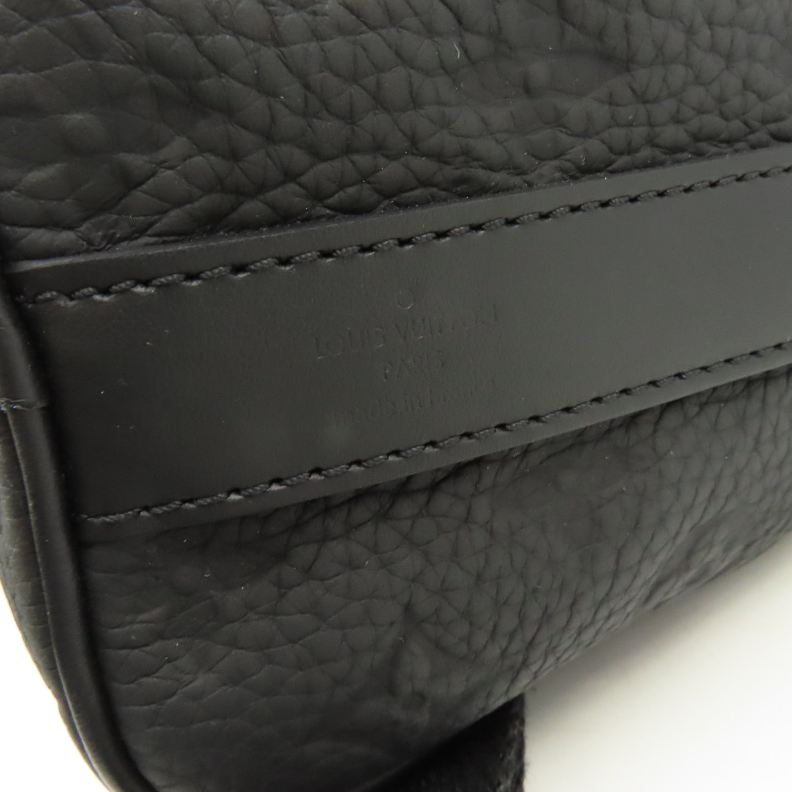 LOUIS VUITTON Monogram Taurillon Keepall Bandouliere 2Way Shoulder Bag手挽肩背兩用袋黑色