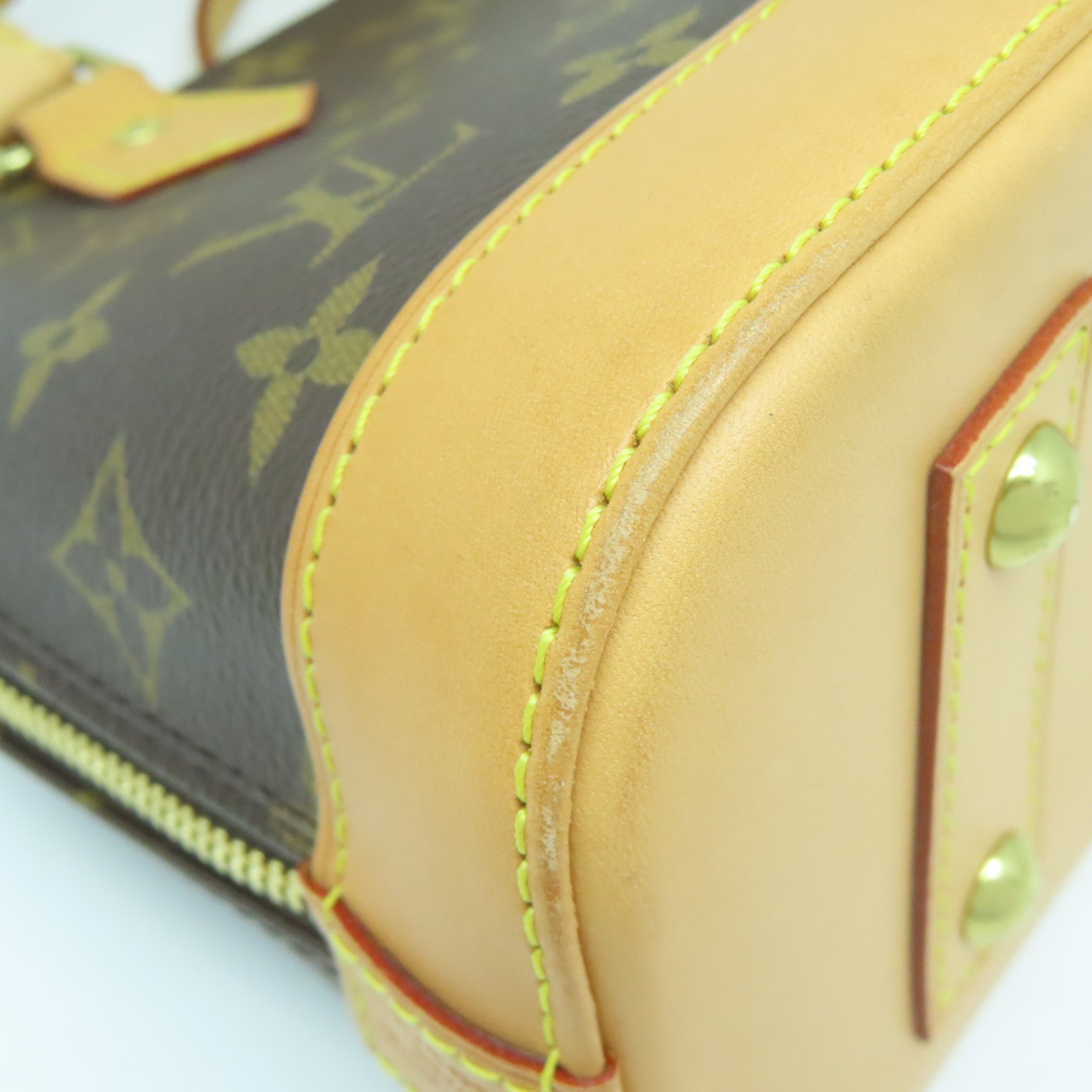 LOUIS VUITTON Monogram Alma BB金扣手挽肩背兩用袋啡色