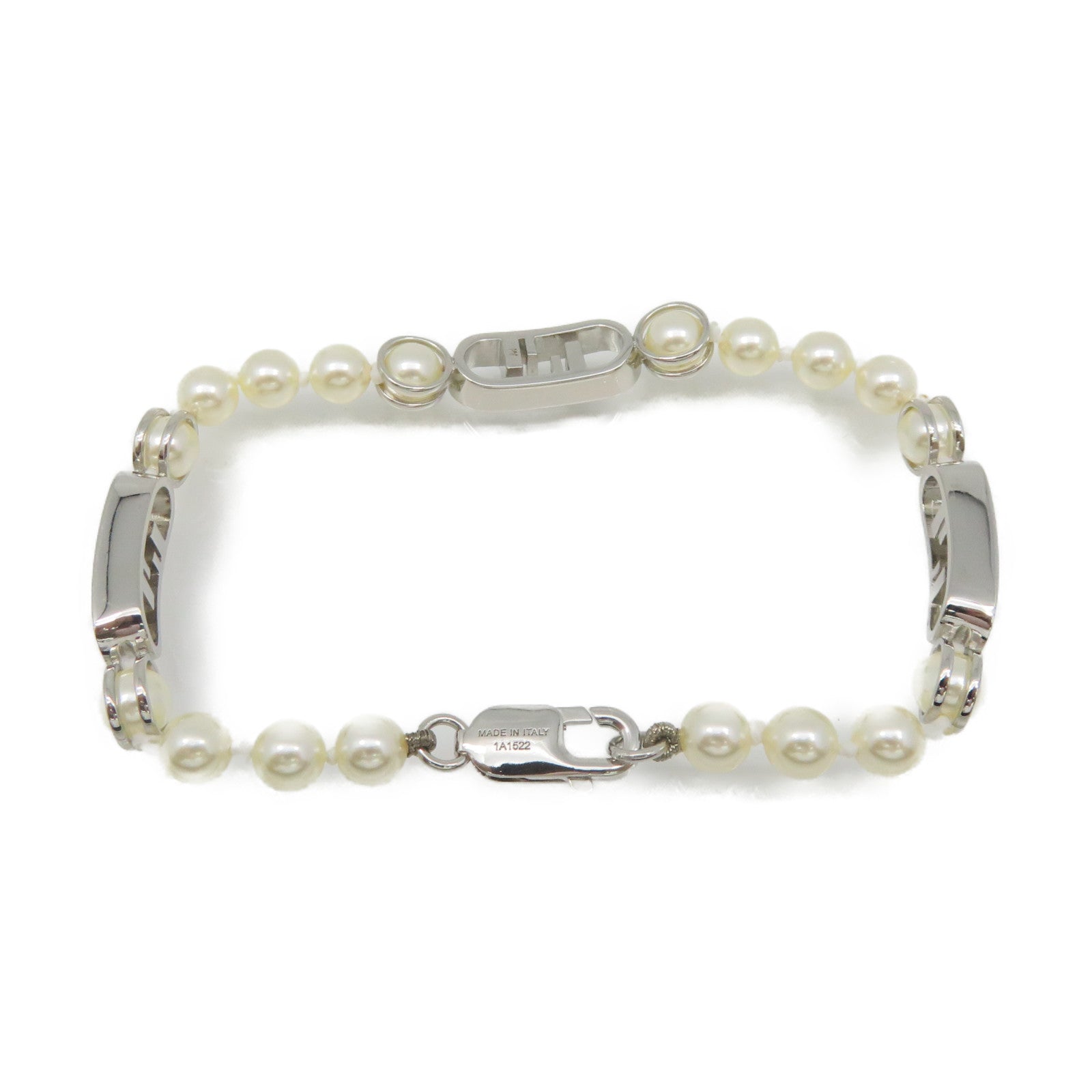 FENDI metal / imitation pearl Fendi o'lock Bracelet bracelet