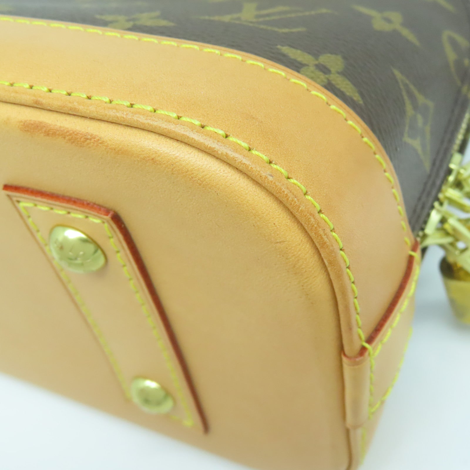 LOUIS VUITTON Monogram Alma BB金扣手挽肩背兩用袋啡色